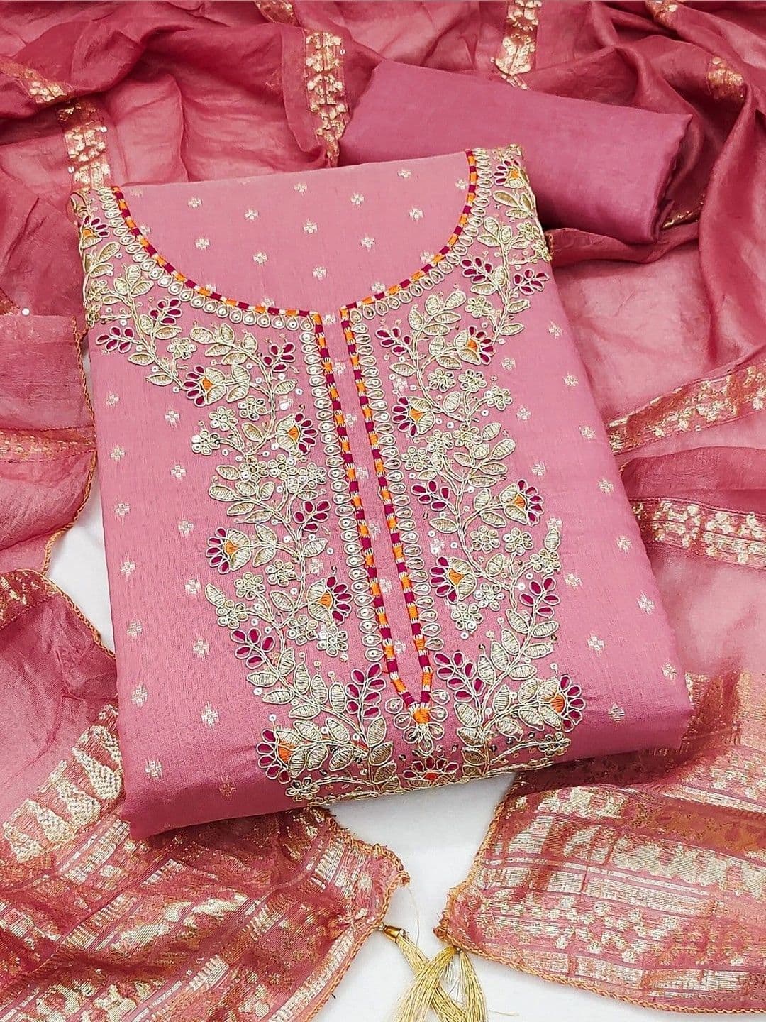 TAVAS Unstitched Dress Material - view 1