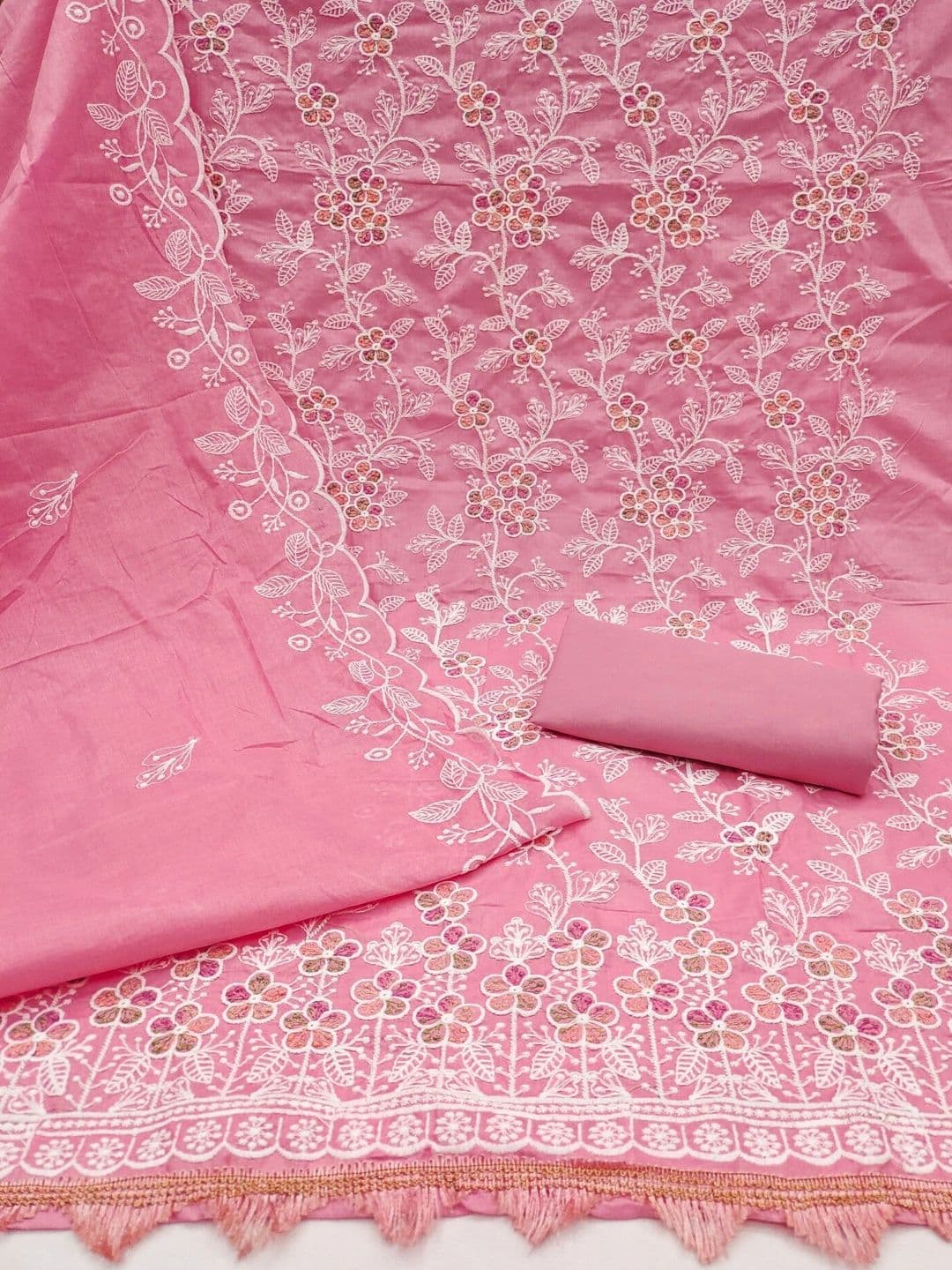 Dhaaga Ghar Embroidered Unstitched Dress Material thumbnail 2