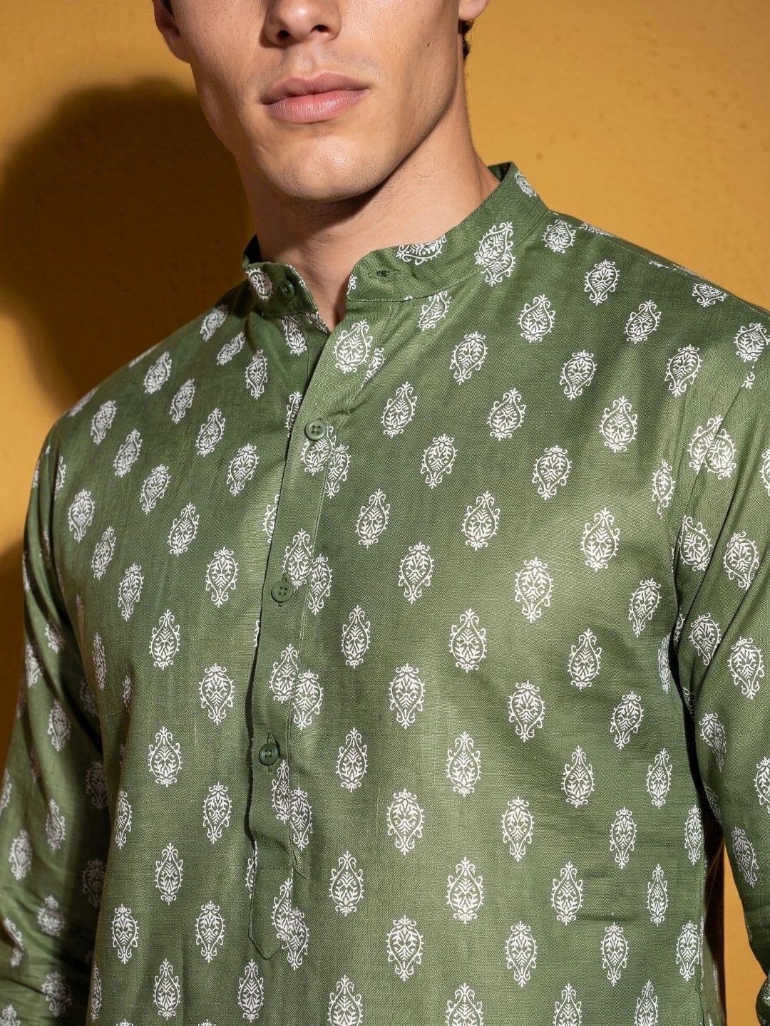 DRIP CHOWK Men Ethnic Motifs Printed Kurta thumbnail 3