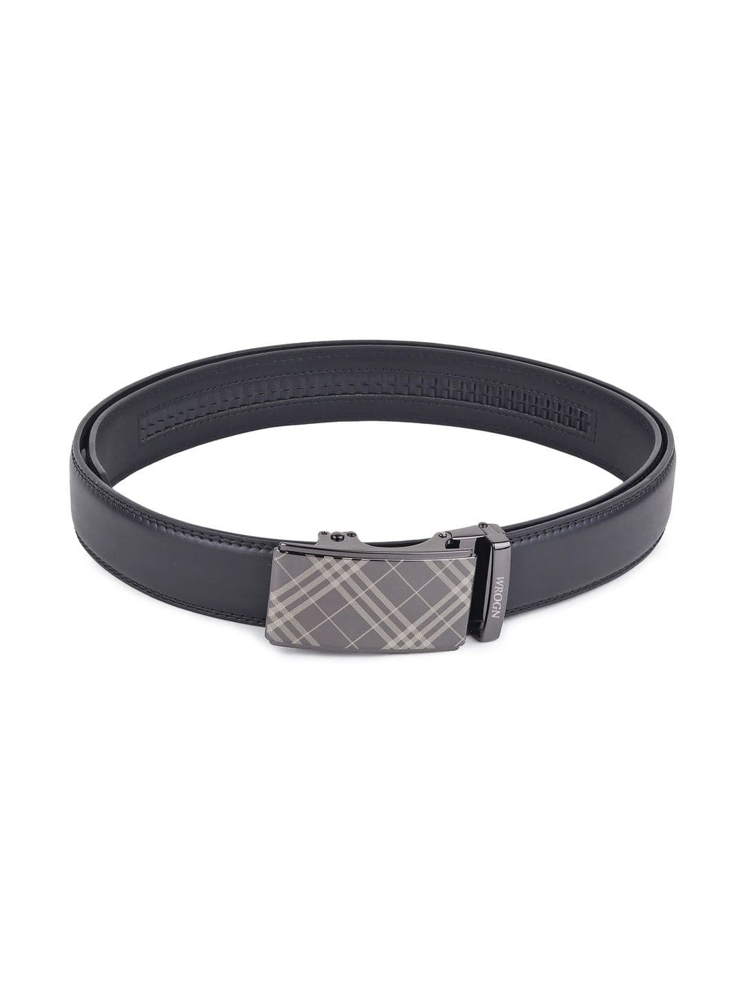 WROGN Men Checked PU Formal Belt thumbnail 2