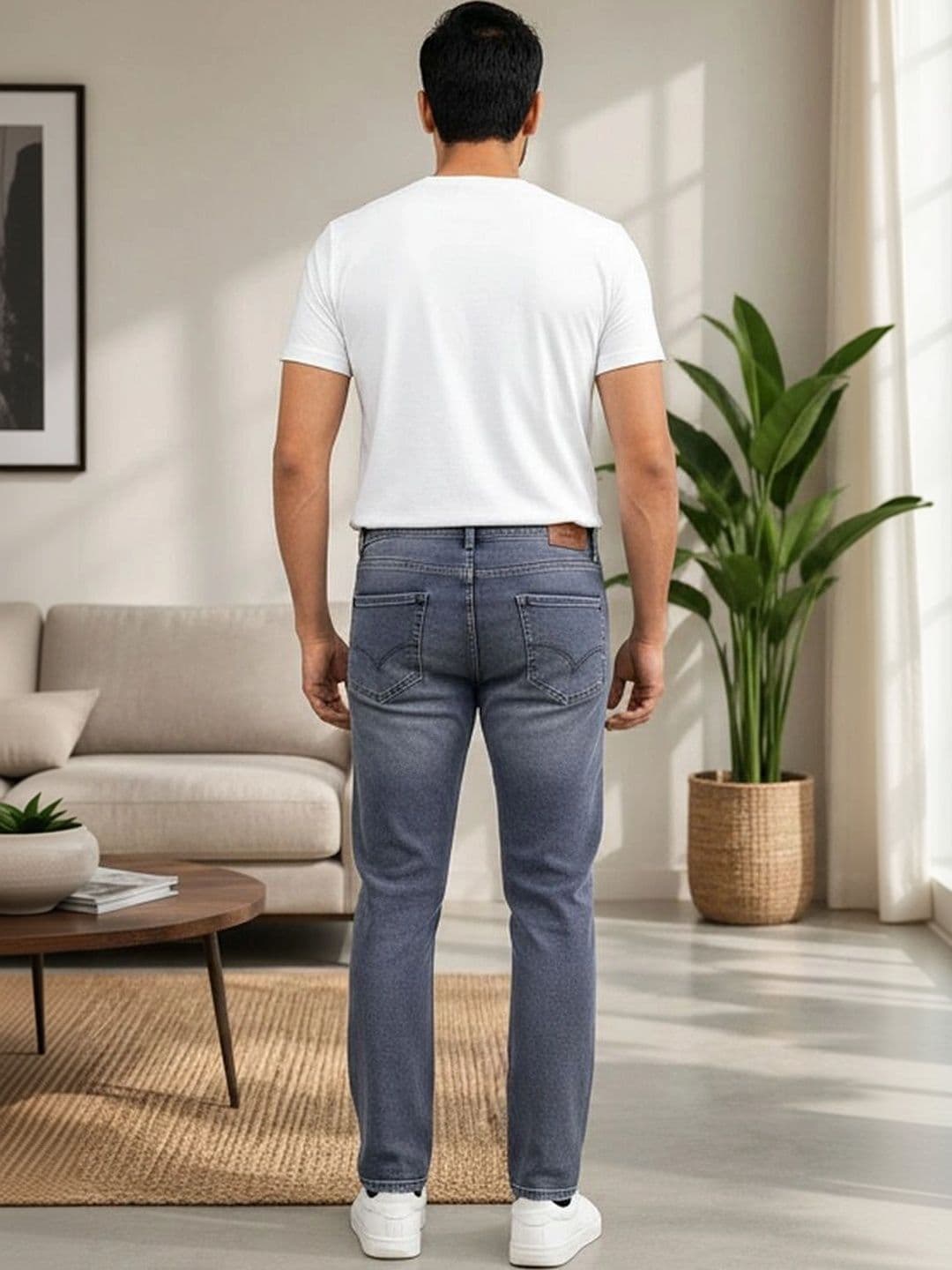 Global Jeans Men Regular Fit Mid-Rise Jeans thumbnail 3