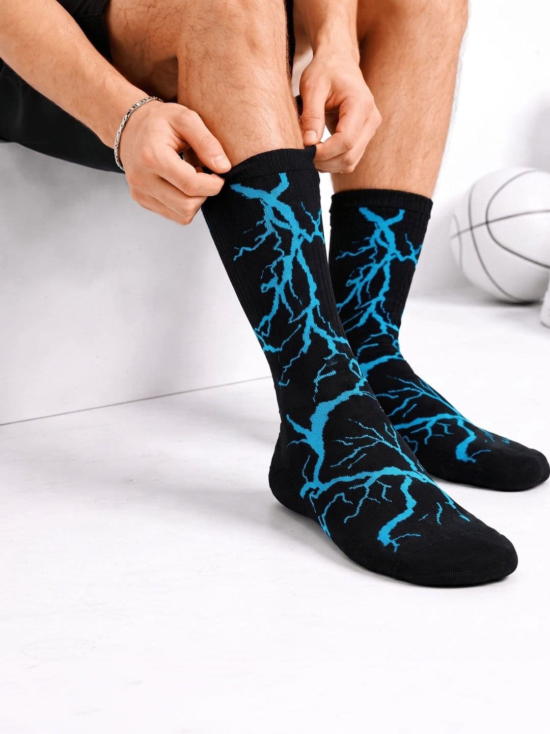 Moda Rapido Men Pack of 5 Cotton Blend Patterned Calf Length Socks thumbnail 6