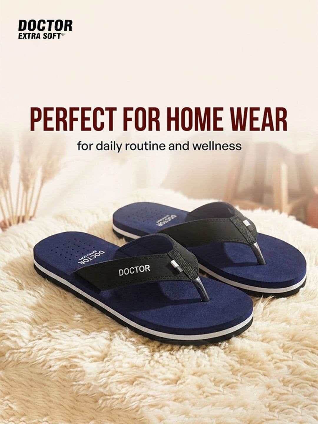 DOCTOR EXTRA SOFT Men Orthopedic Non-Slip Thong Flip-Flops thumbnail 2
