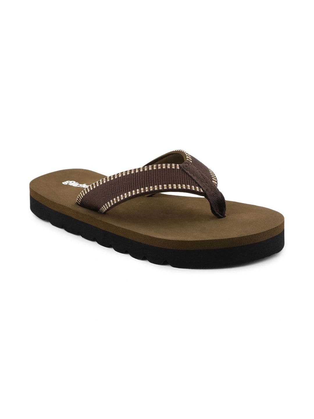 glitchez Men Striped Rubber Thong Flip-Flops thumbnail 4