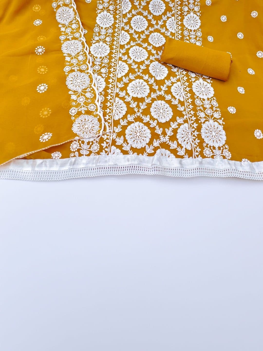 Dhaaga Ghar Embroidered Unstitched Dress Material thumbnail 3
