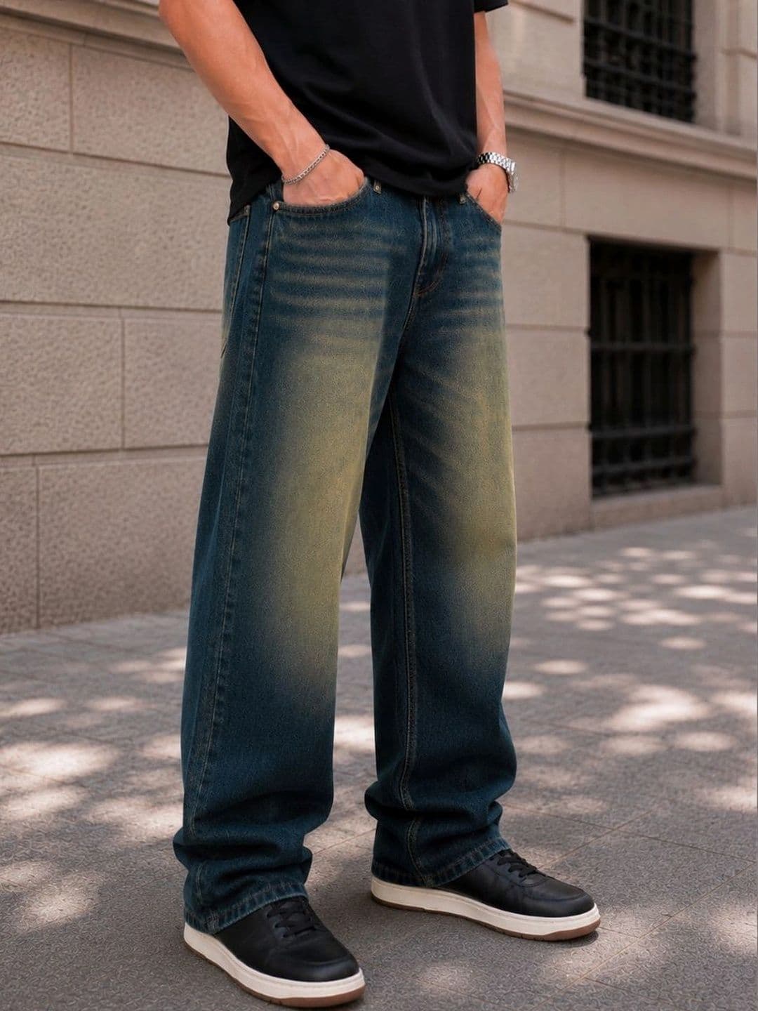 MQ Denim Men Straight Fit Mid-Rise Light Fade Jeans thumbnail 5