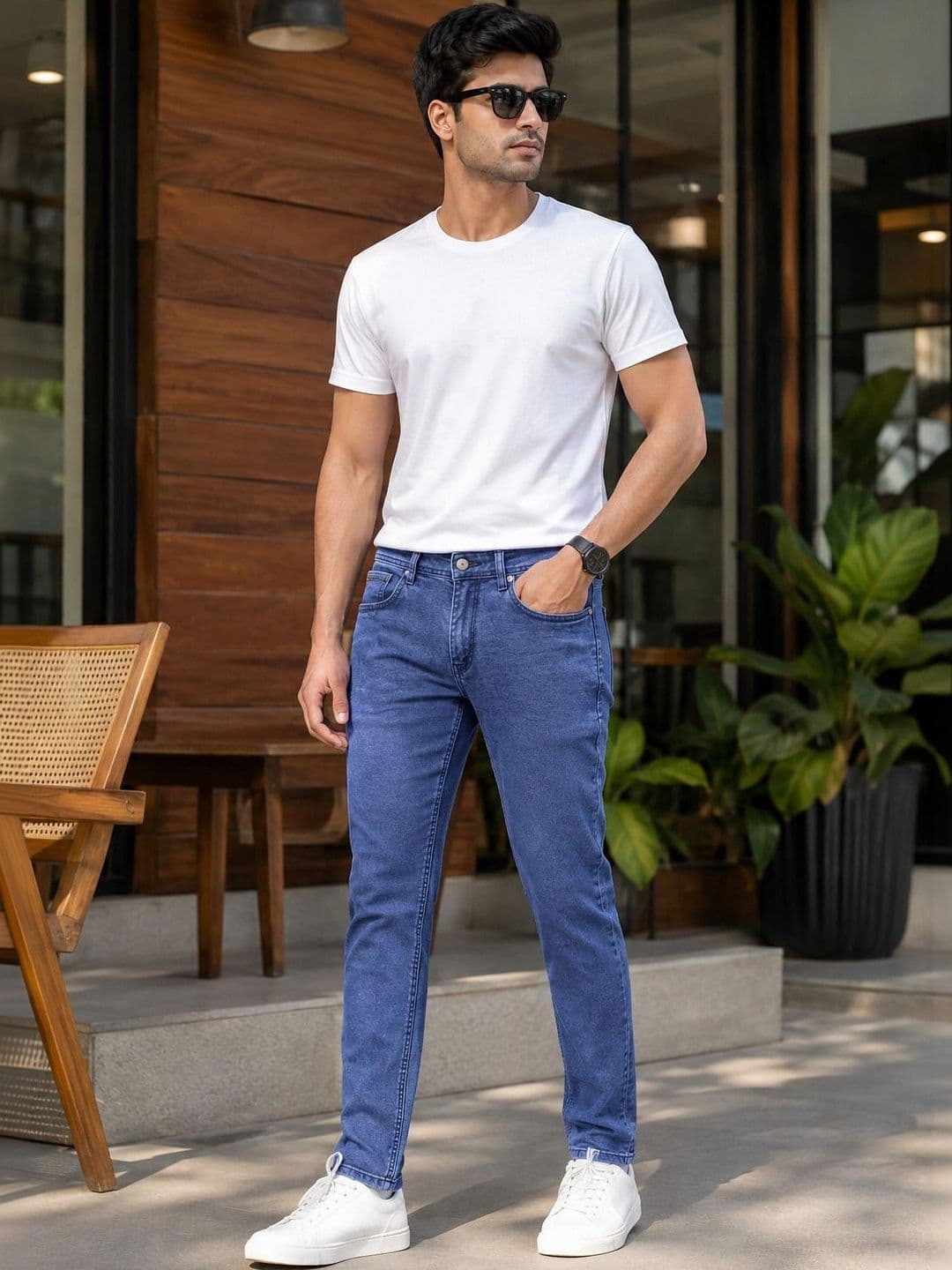 Global Jeans Men Regular Fit Mid-Rise Jeans - view 1