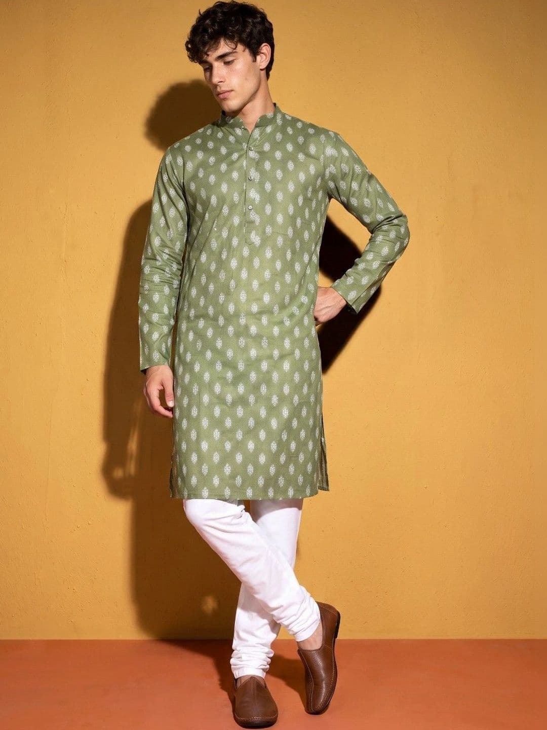 DRIP CHOWK Men Ethnic Motifs Printed Kurta thumbnail 2