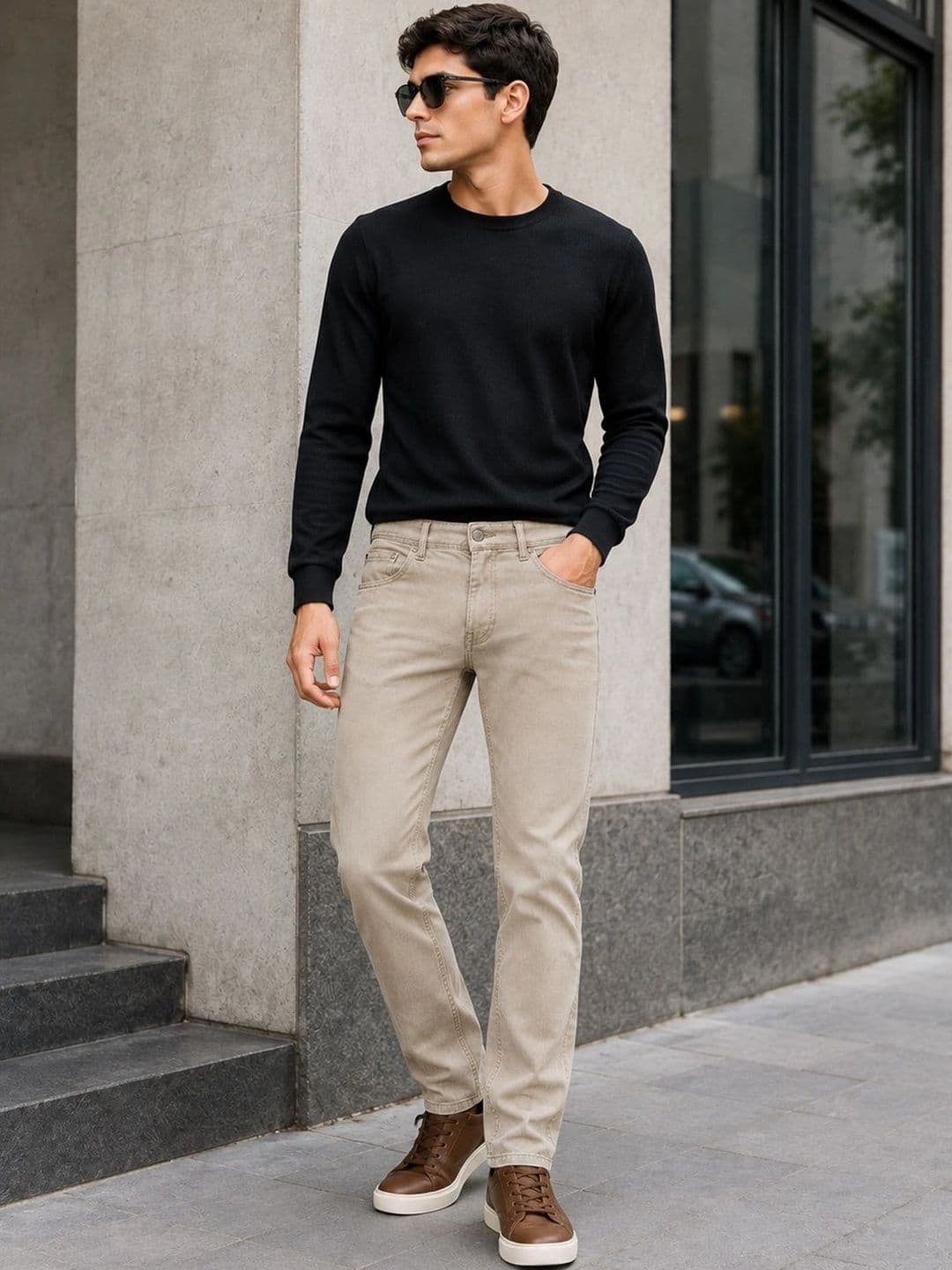 Chennis Men Tapered Fit Mid-Rise Stretchable Jeans thumbnail 3