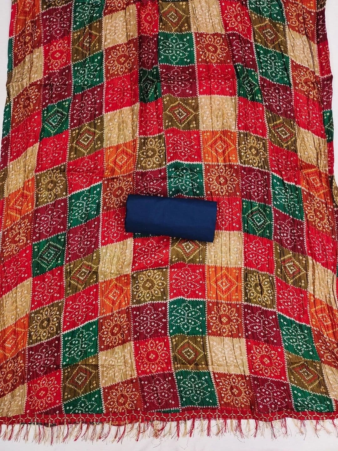 Dhaaga Ghar Embroidered Unstitched Dress Material thumbnail 2