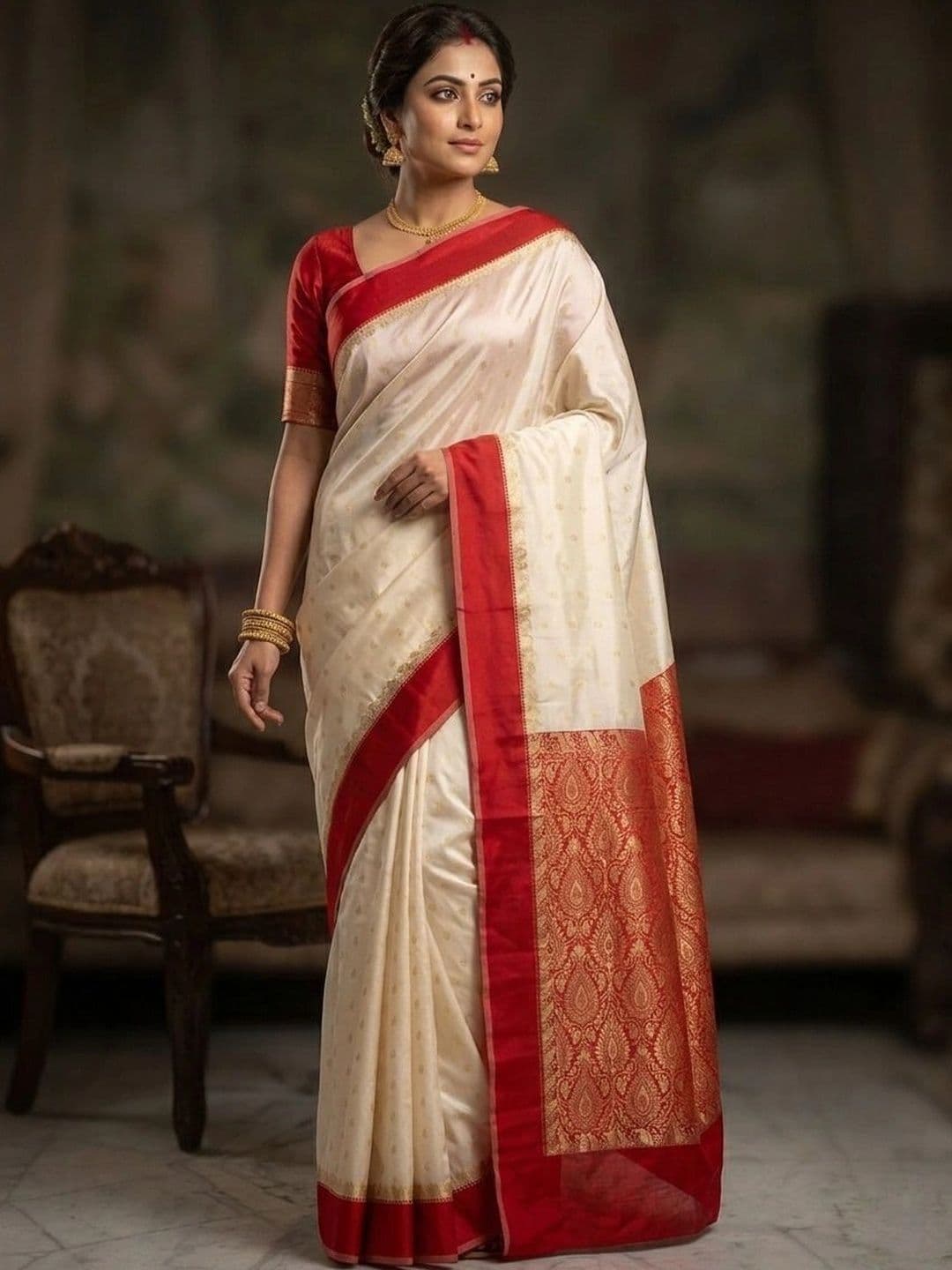 Silk Loomluxe Woven Design Zari Art Silk Saree - view 1