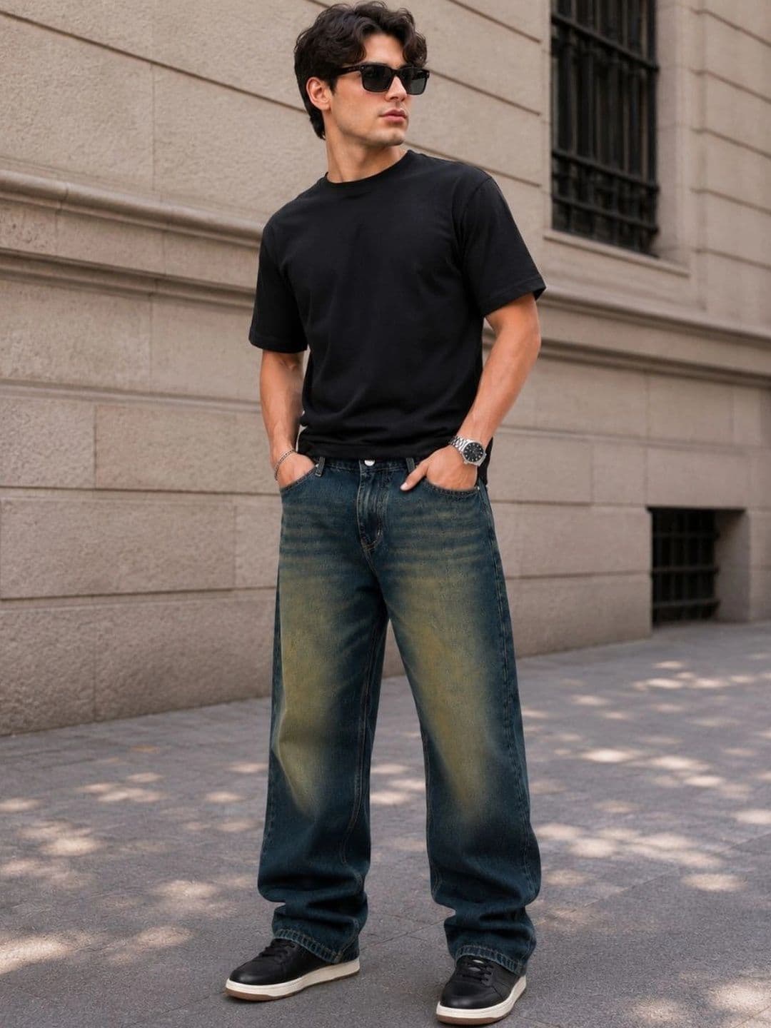 MQ Denim Men Straight Fit Mid-Rise Light Fade Jeans thumbnail 3