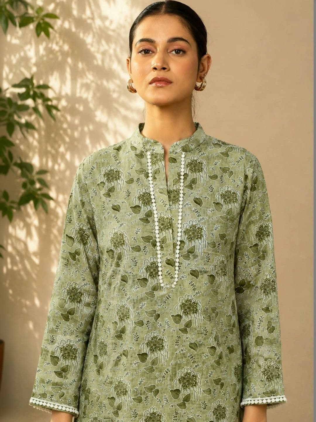 SILCHIC Women Ethnic Motifs Printed Regular Pure Cotton Kurta with Palazzos & With Dupatta thumbnail 6