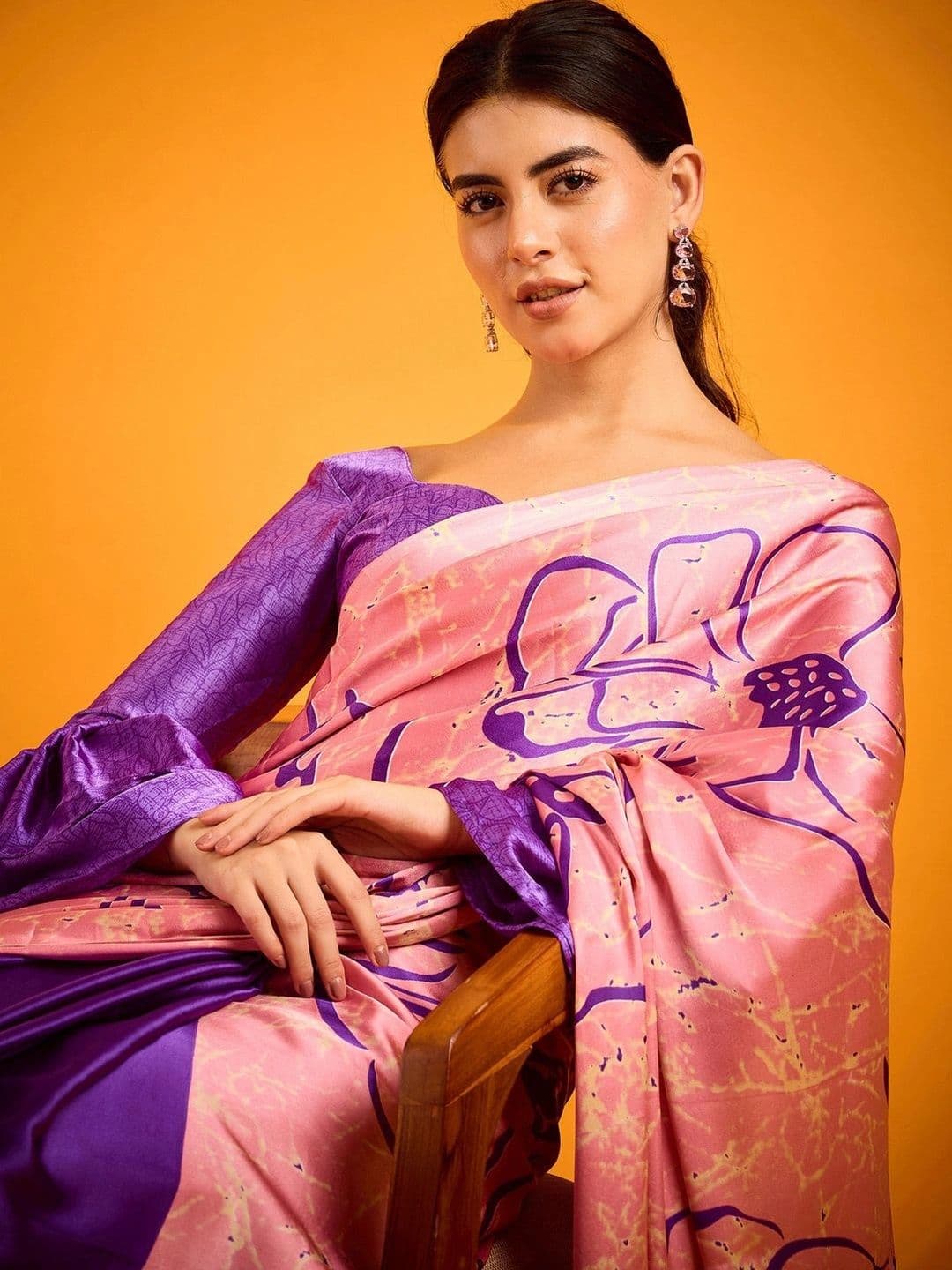 Saree mall Satin Designer Block Print Sarees thumbnail 6