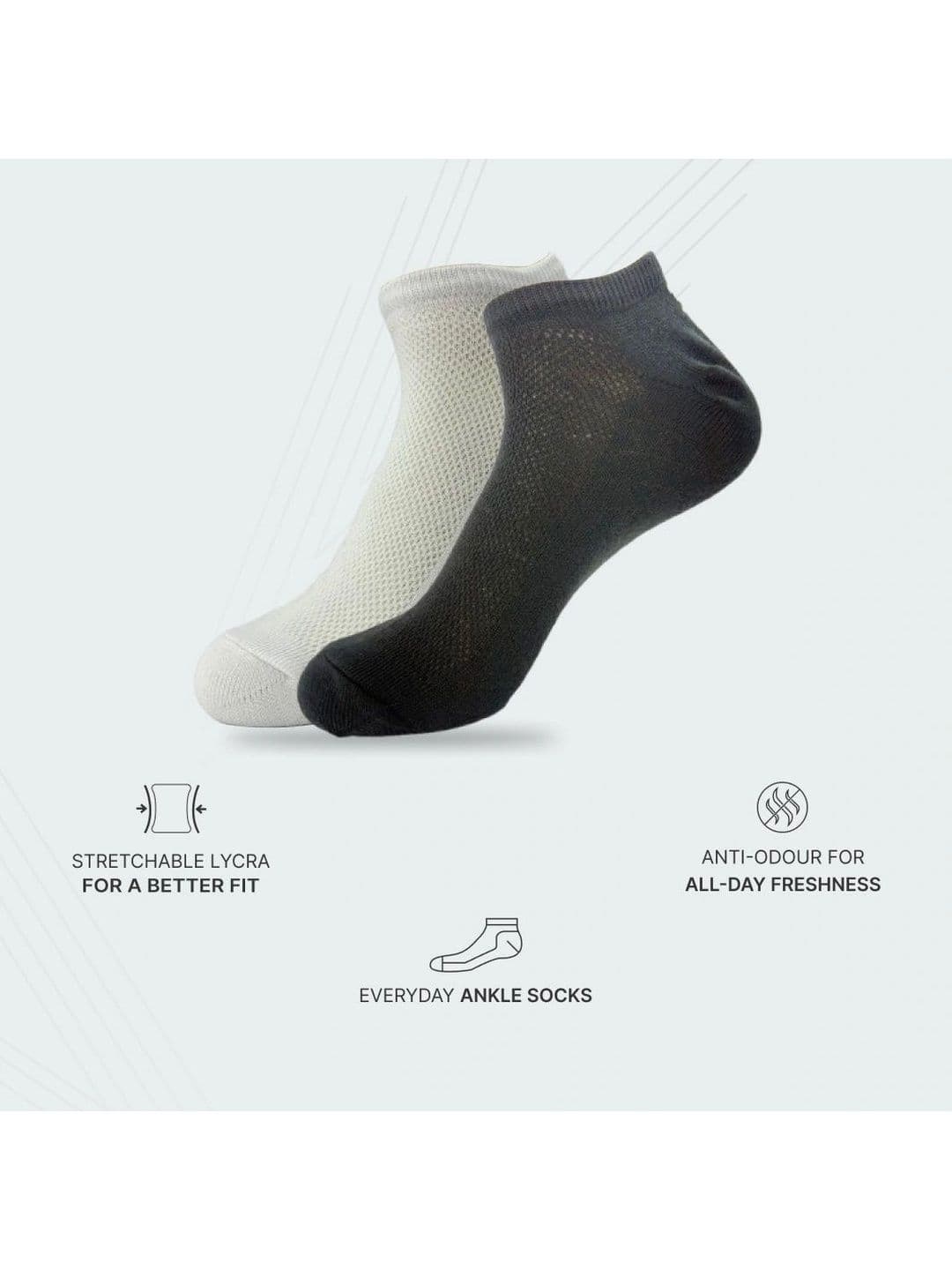 Moda Rapido Men Pack of 5 Cotton Blend Patterned Ankle Length Socks thumbnail 2