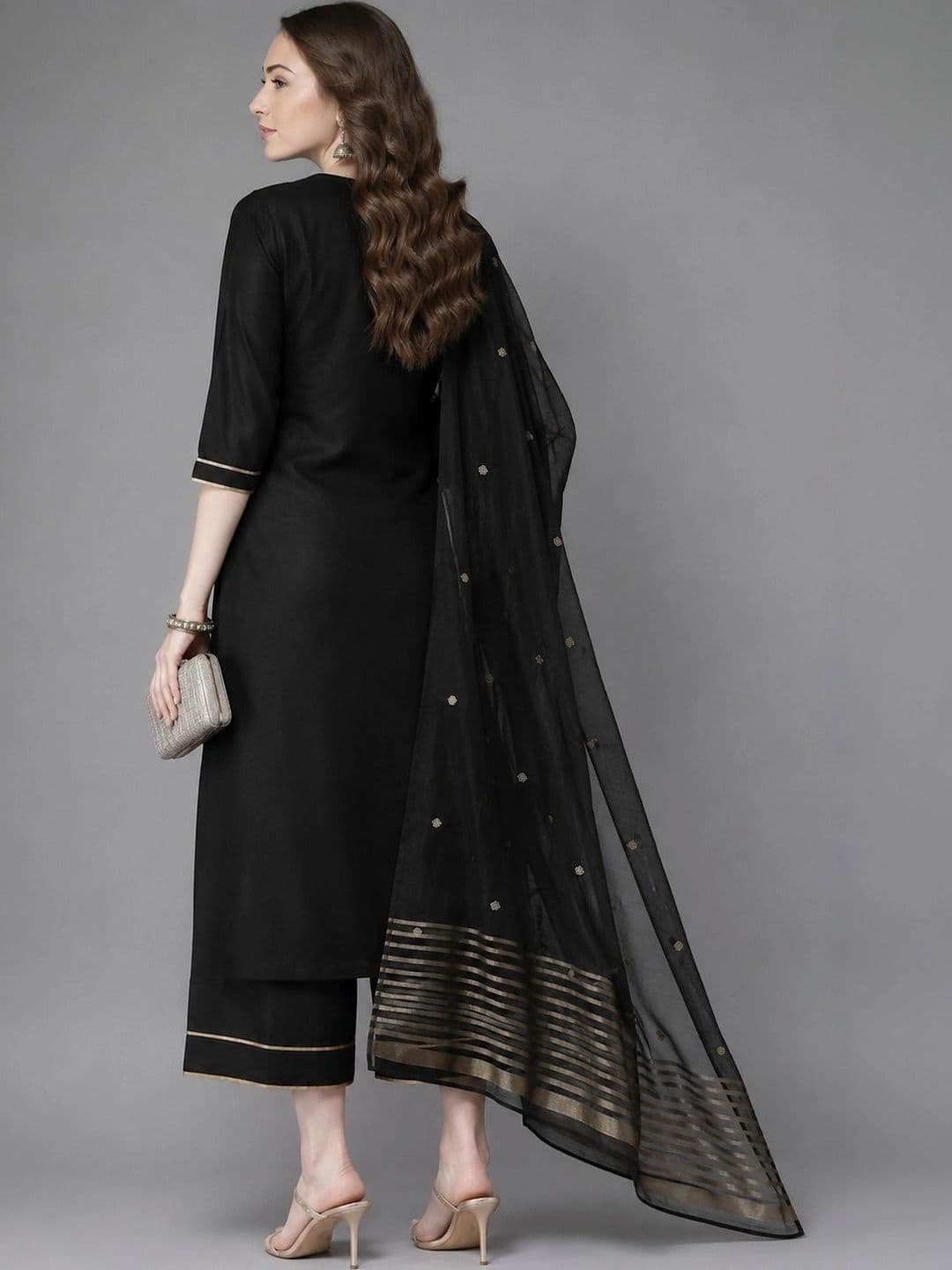 Chhipa Prints Women Regular Kurta with Palazzos & With Dupatta thumbnail 6