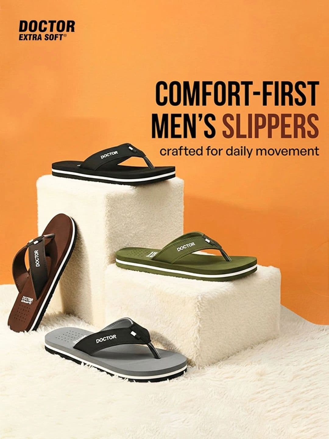 DOCTOR EXTRA SOFT Men Orthopedic Non-Slip Thong Flip-Flops thumbnail 5