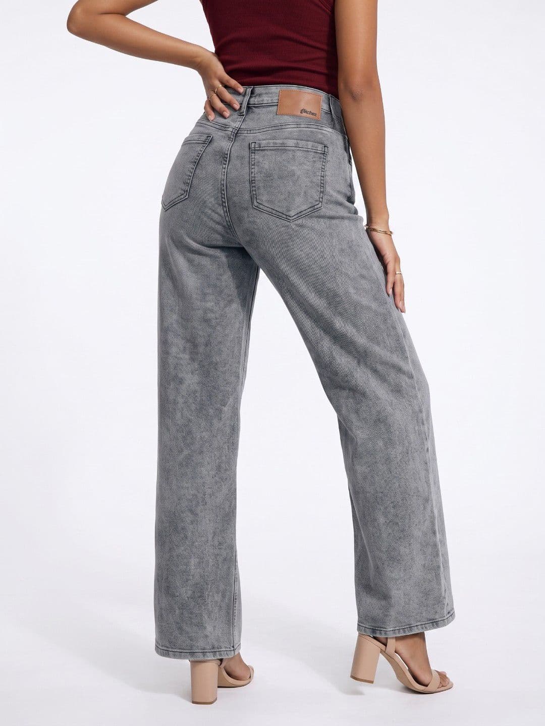 glitchez Women Regular Fit High-Rise Light Fade Jeans thumbnail 3