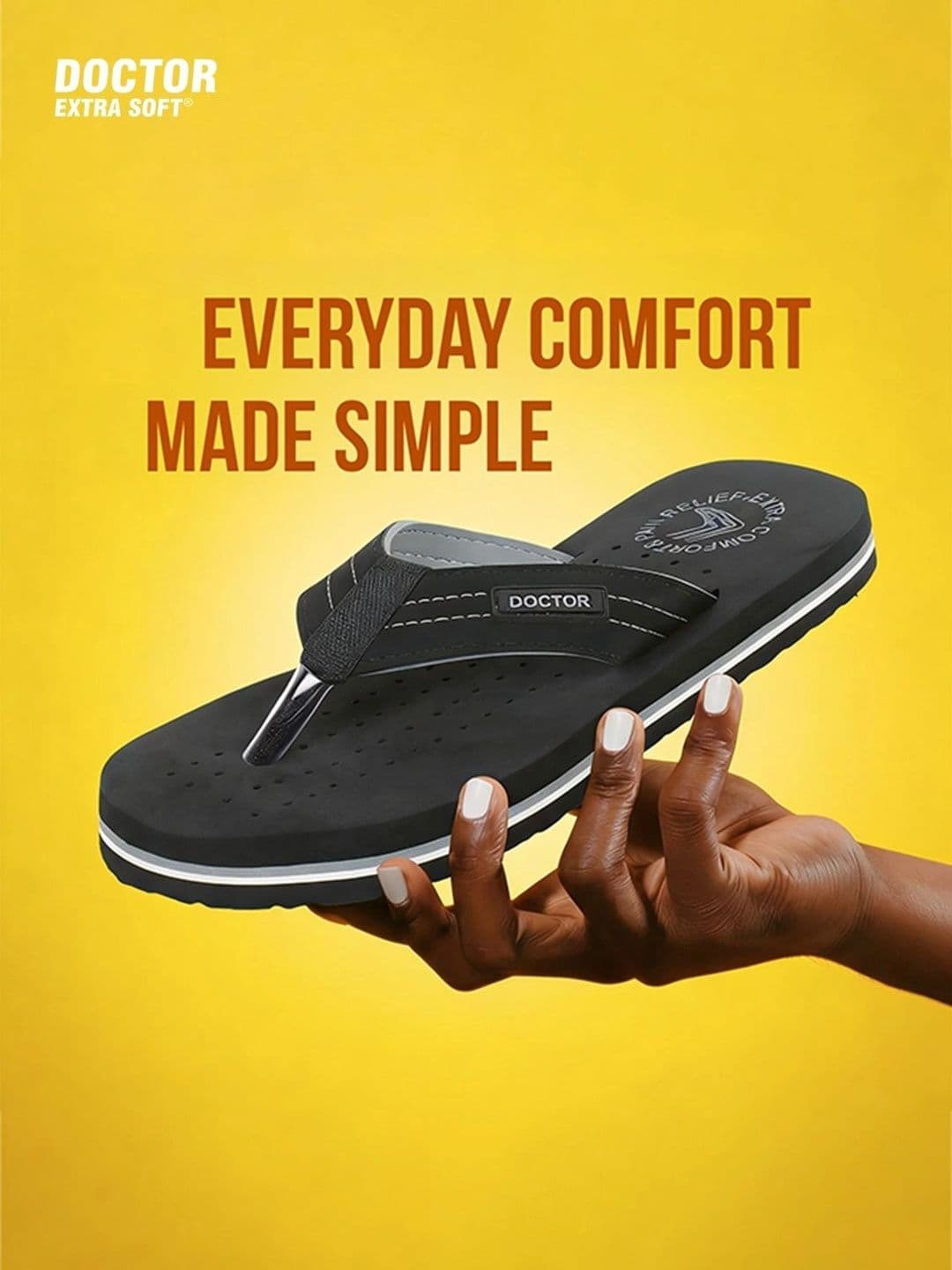 DOCTOR EXTRA SOFT Men Perforated Orthopedic Non-Slip Thong Flip-Flops thumbnail 7