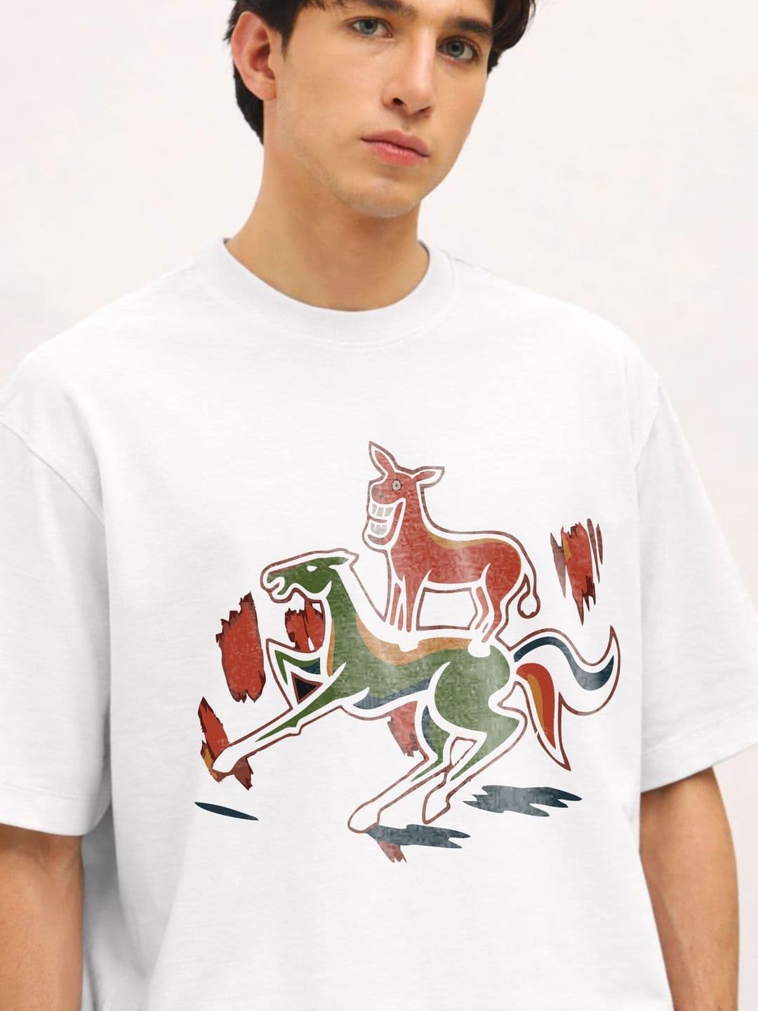Moda rapido X TOGS & TERRE Men Printed Organic Cotton Blend T-shirt thumbnail 2