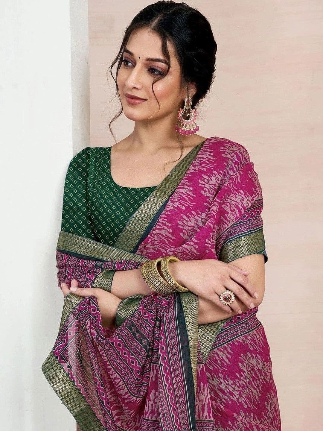 SANISA Pure Chiffon Saree thumbnail 5