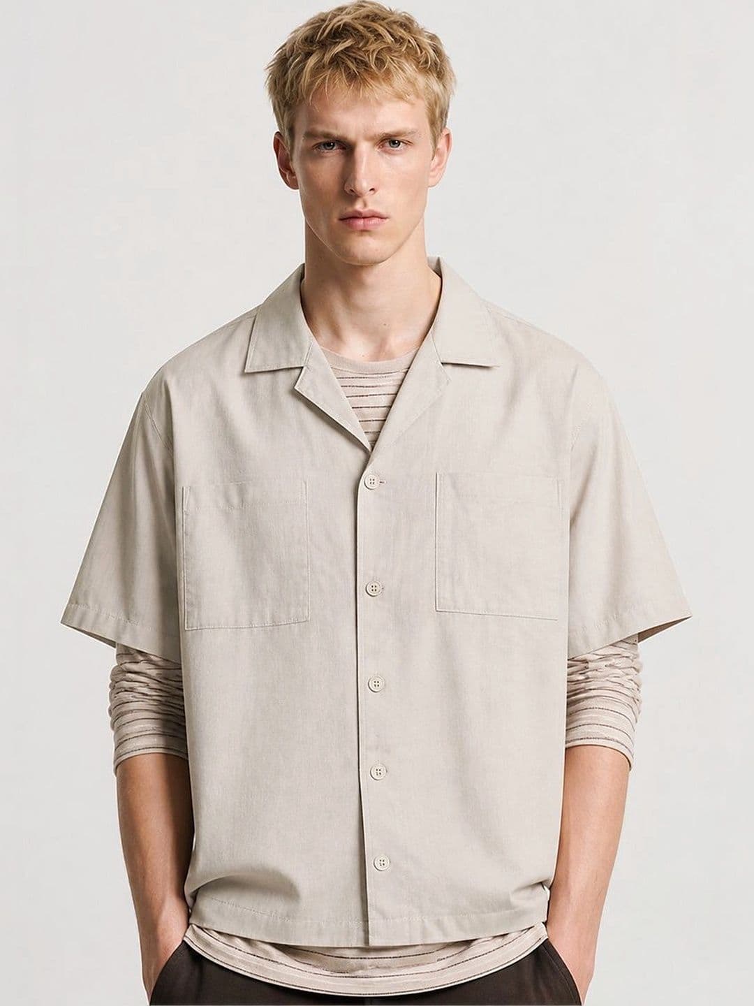 Snitch Men Boxy Casual Shirt thumbnail 2