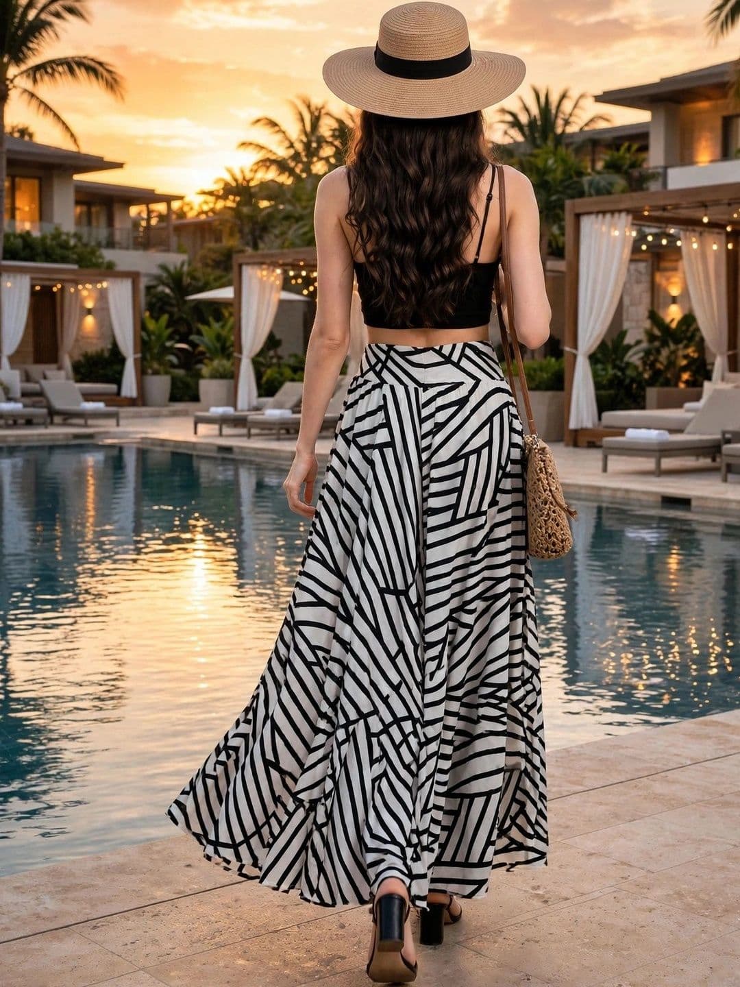 DIVYABHUMI FASHION Women Printed Crepe Palazzos thumbnail 3