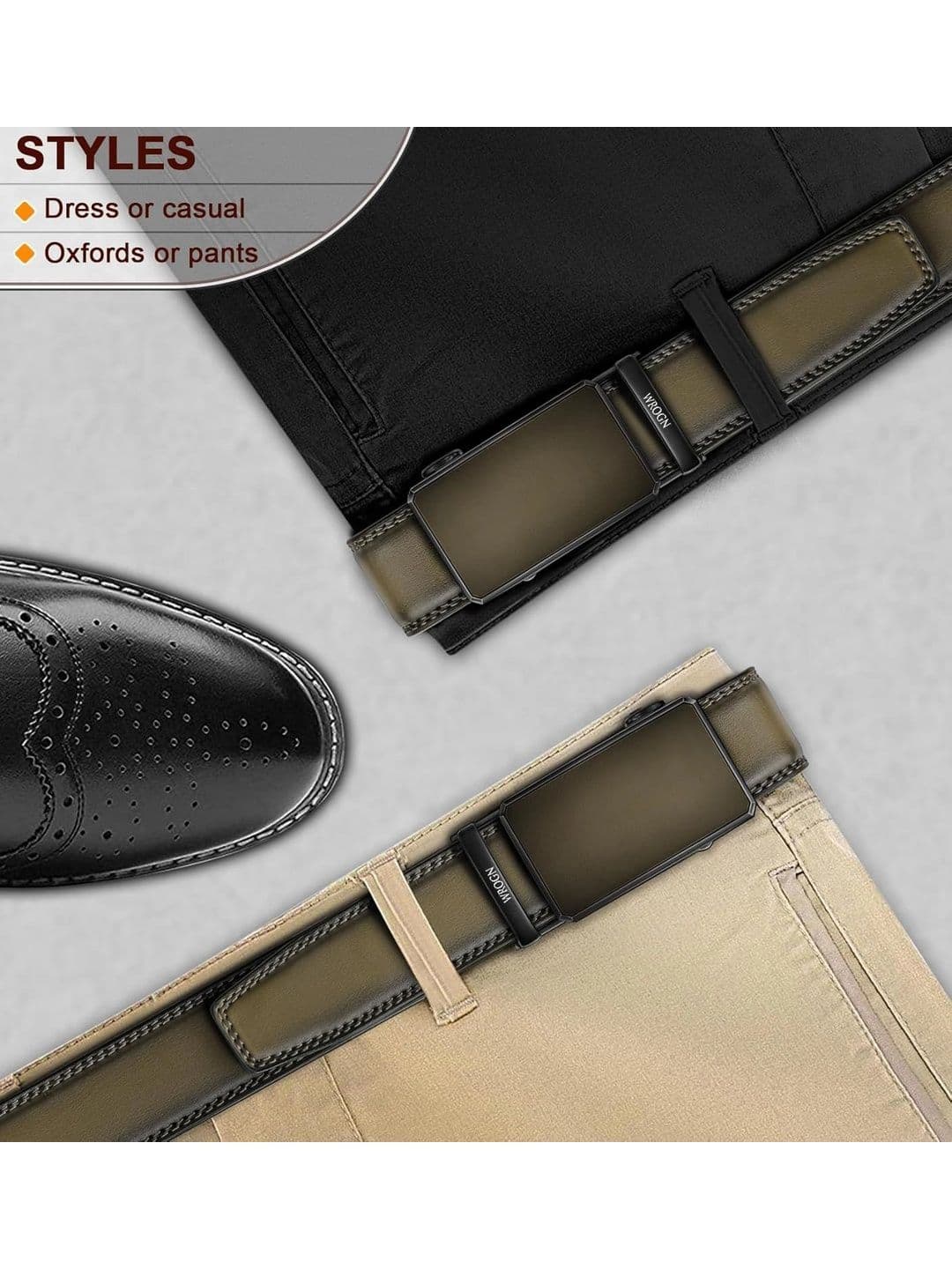 WROGN Men Solid PU Belt thumbnail 3
