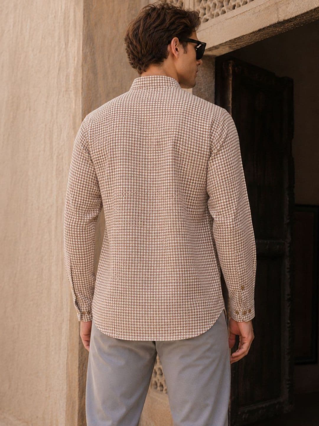 Anouk Men Self Weave Cotton Kurta thumbnail 6