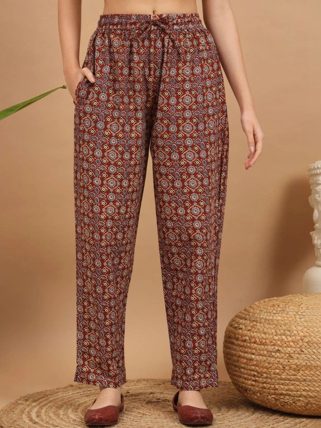 Sangria Women Ethnic Motifs Printed Regular Kurta with Trousers & With Dupatta thumbnail 3