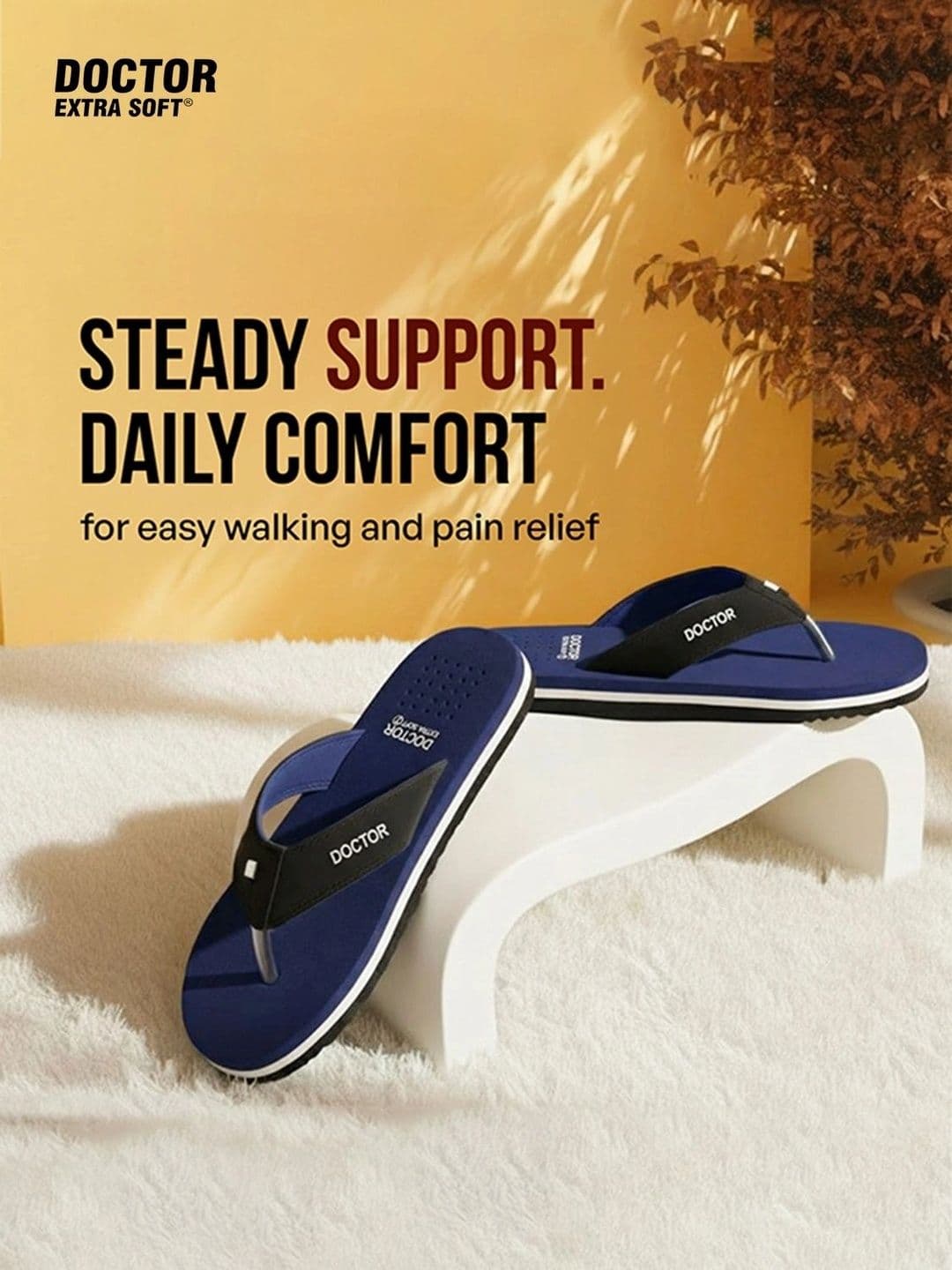 DOCTOR EXTRA SOFT Men Orthopedic Non-Slip Thong Flip-Flops thumbnail 5