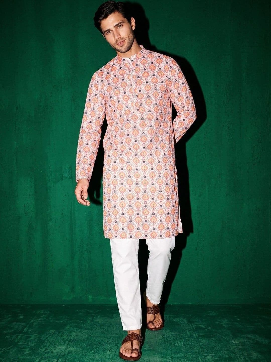 DRIP CHOWK Men Ethnic Motifs Printed Kurta thumbnail 5