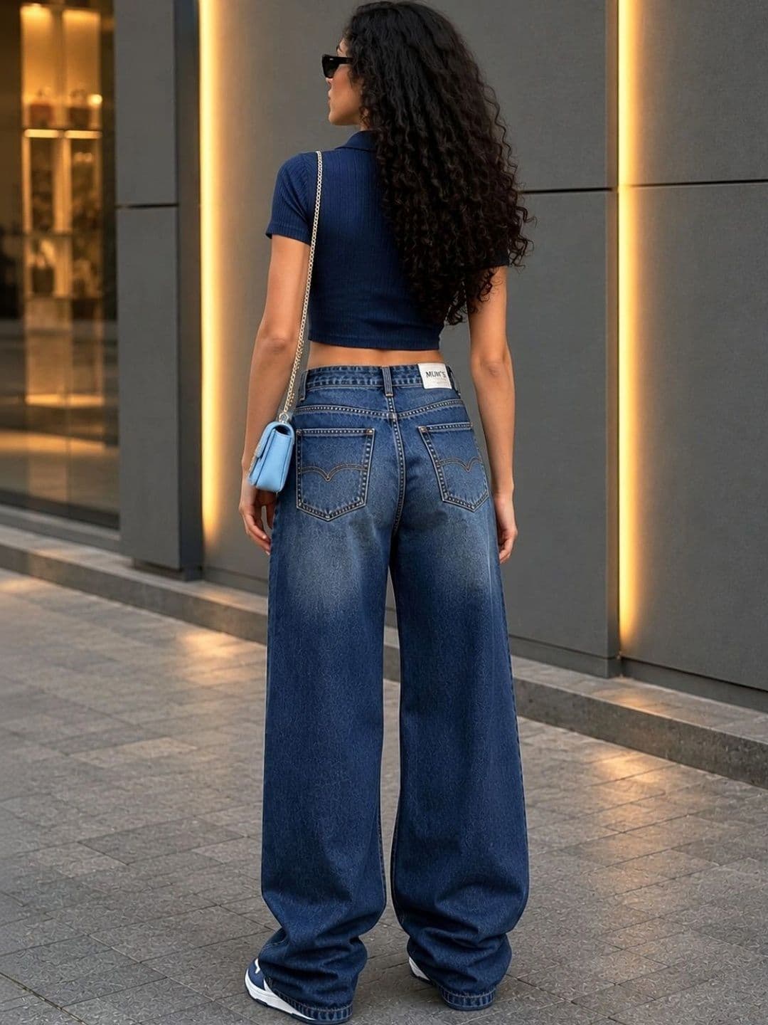 MUMS STITCH Women Wide Leg High-Rise Jeans thumbnail 2