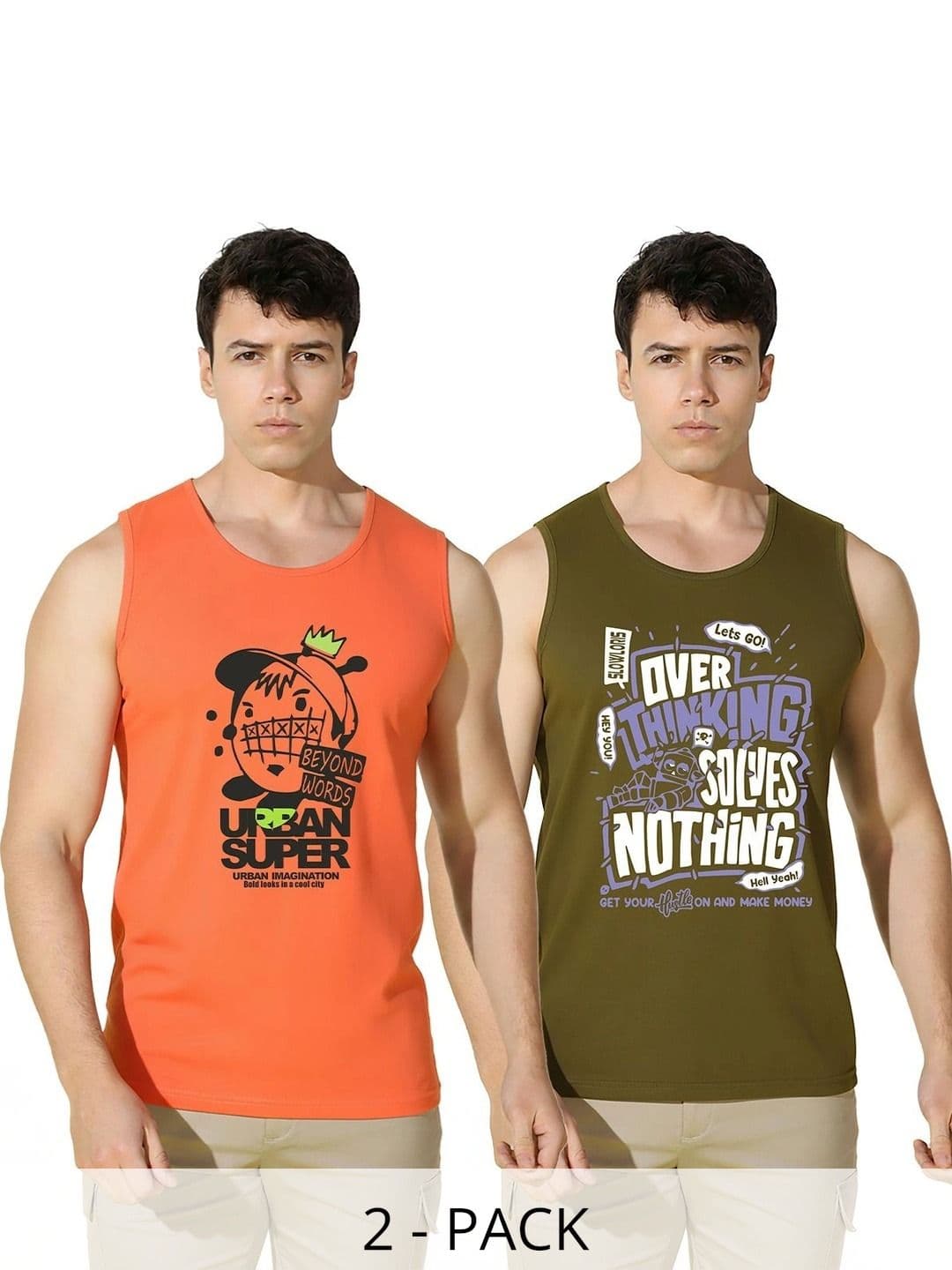 CRYPTIC Men 2 Printed T-shirt - view 1