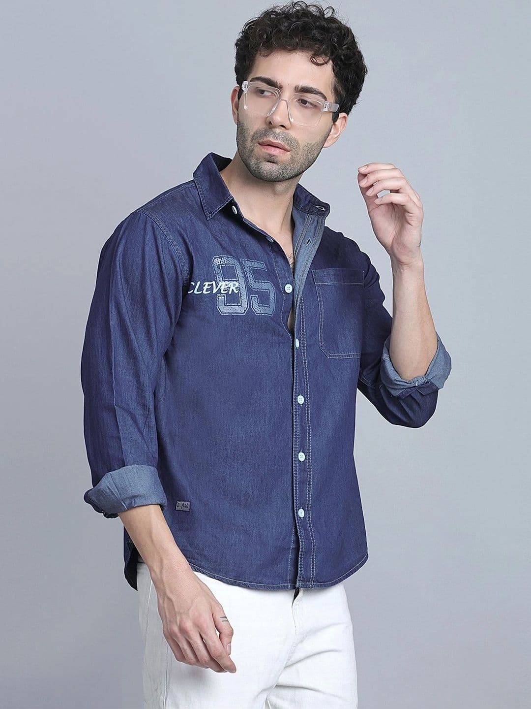 D Finish Men Smart Printed Casual Shirt thumbnail 3