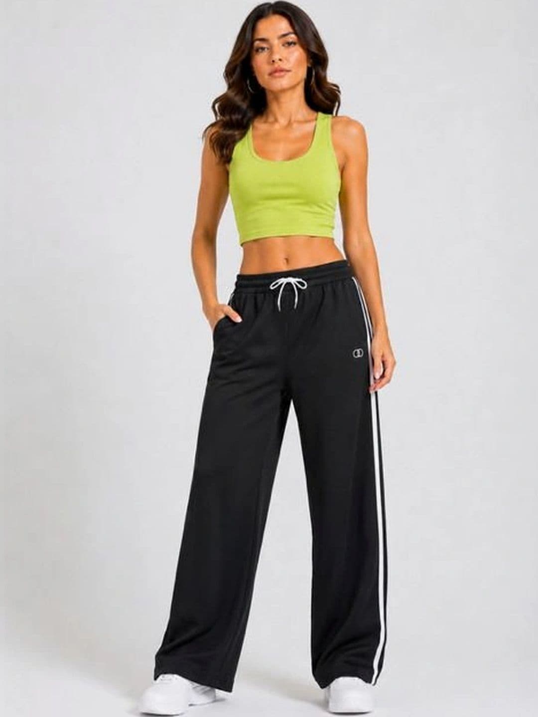 TNQ Women Striped Palazzos - view 1