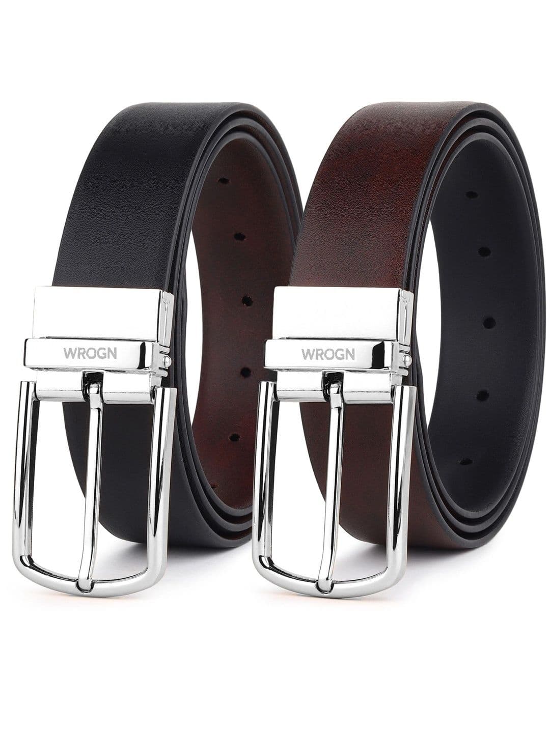 WROGN Men PU Reversible Formal Belt thumbnail 5