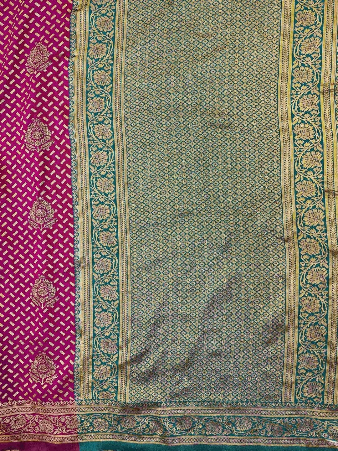 KALINI Women Woven Design Zari Art Silk Fusion Saree thumbnail 4
