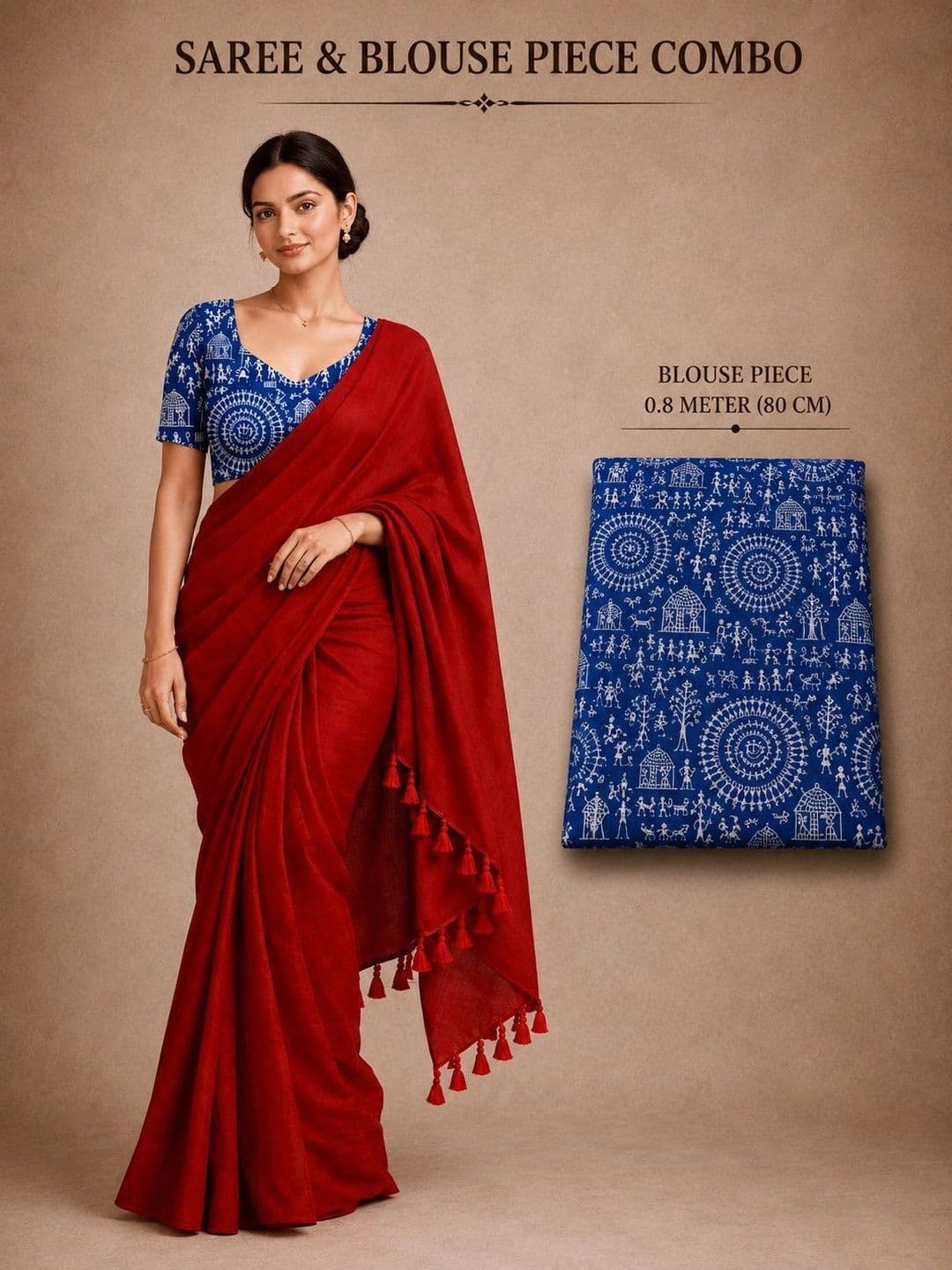TWRIL Pure Cotton Saree thumbnail 3