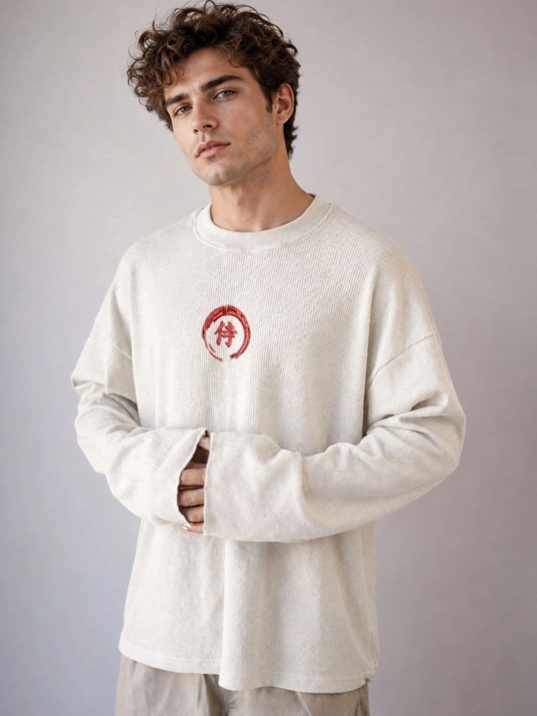 BRAHMOR Men Drop-Shoulder Sleeves Boxy T-shirt thumbnail 4
