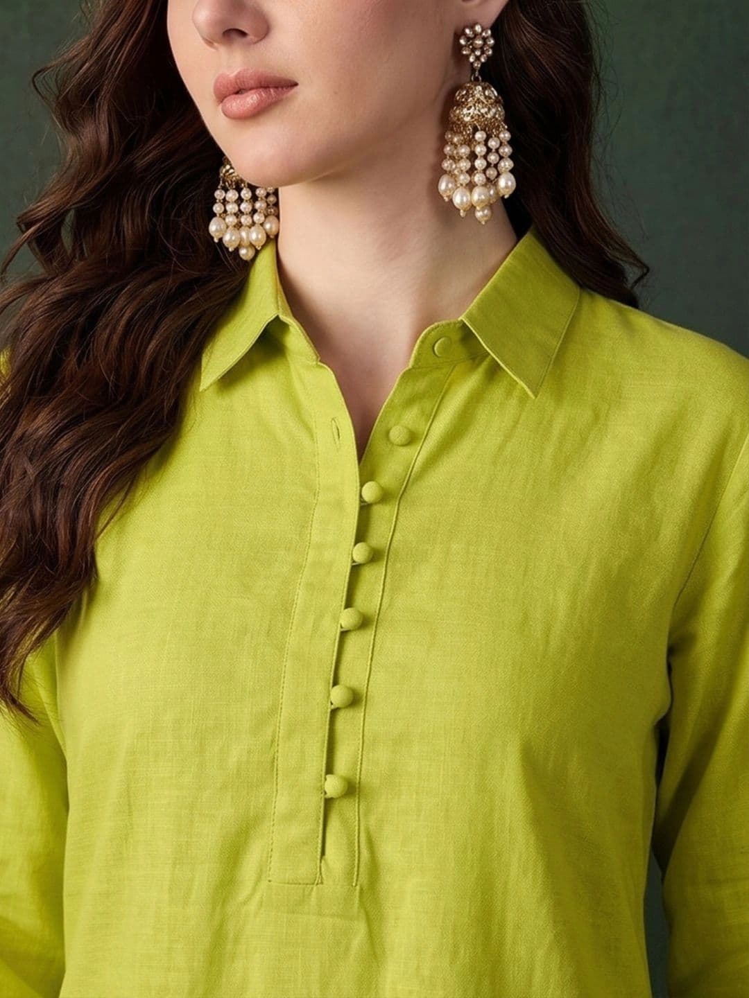 Sangria Women Regular Kurta with Trousers thumbnail 6