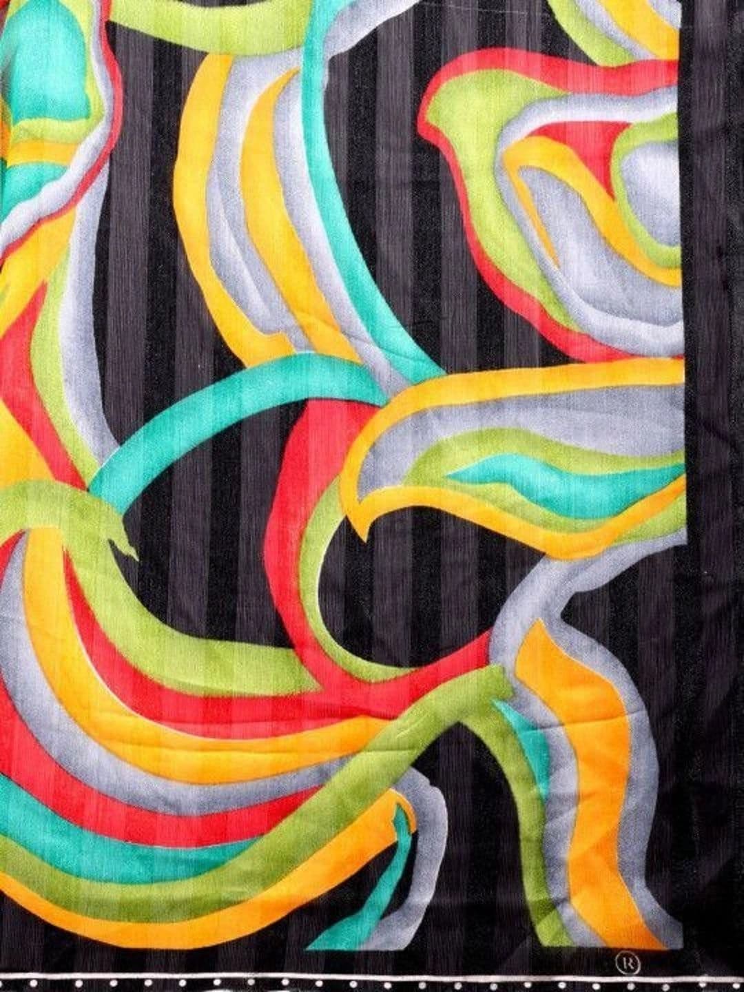 Leelavati Abstract Printed Pure Chiffon Saree thumbnail 5