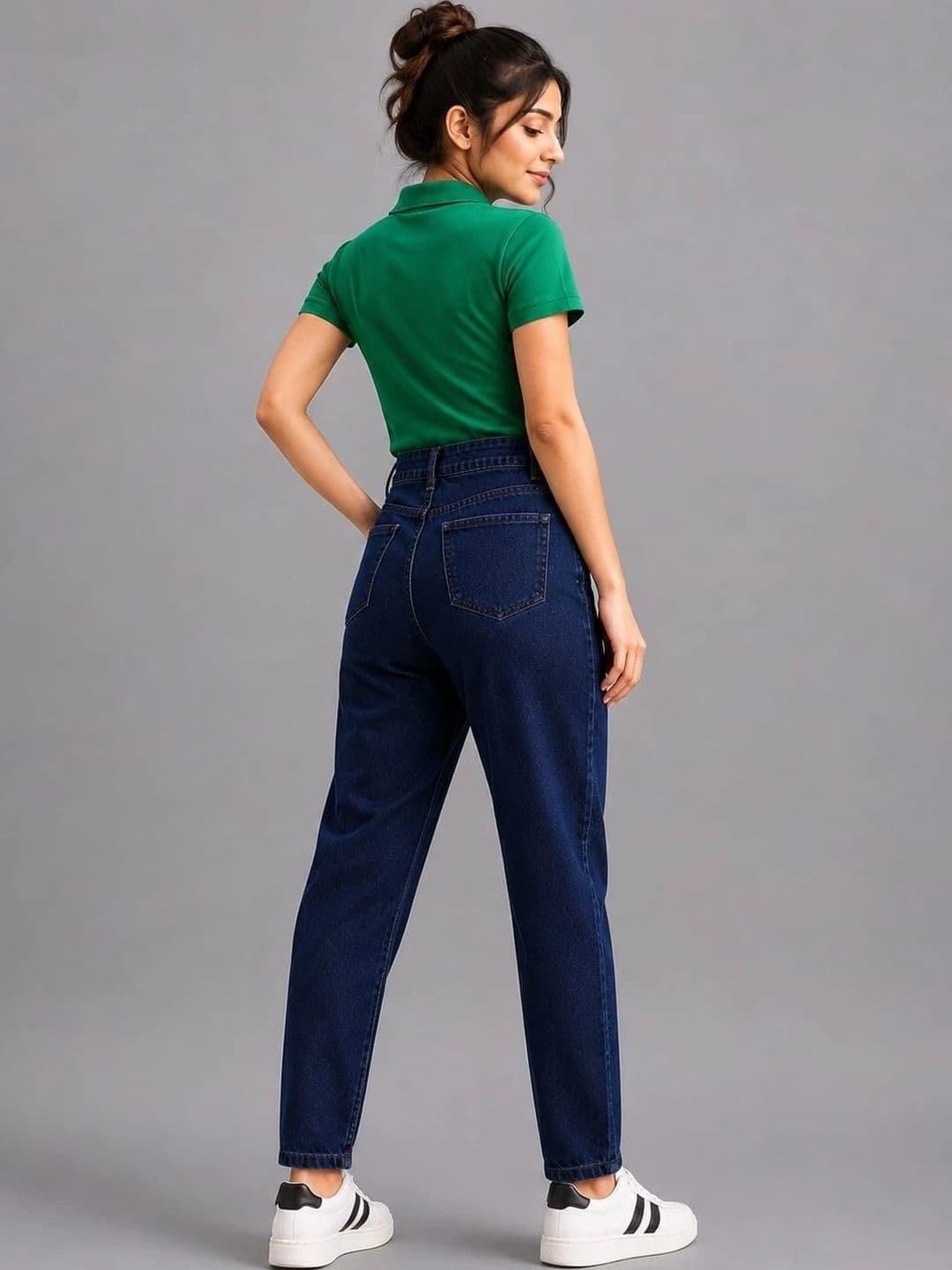 Mast & Harbour Women Loose High-Rise Stretchable Jeans thumbnail 3