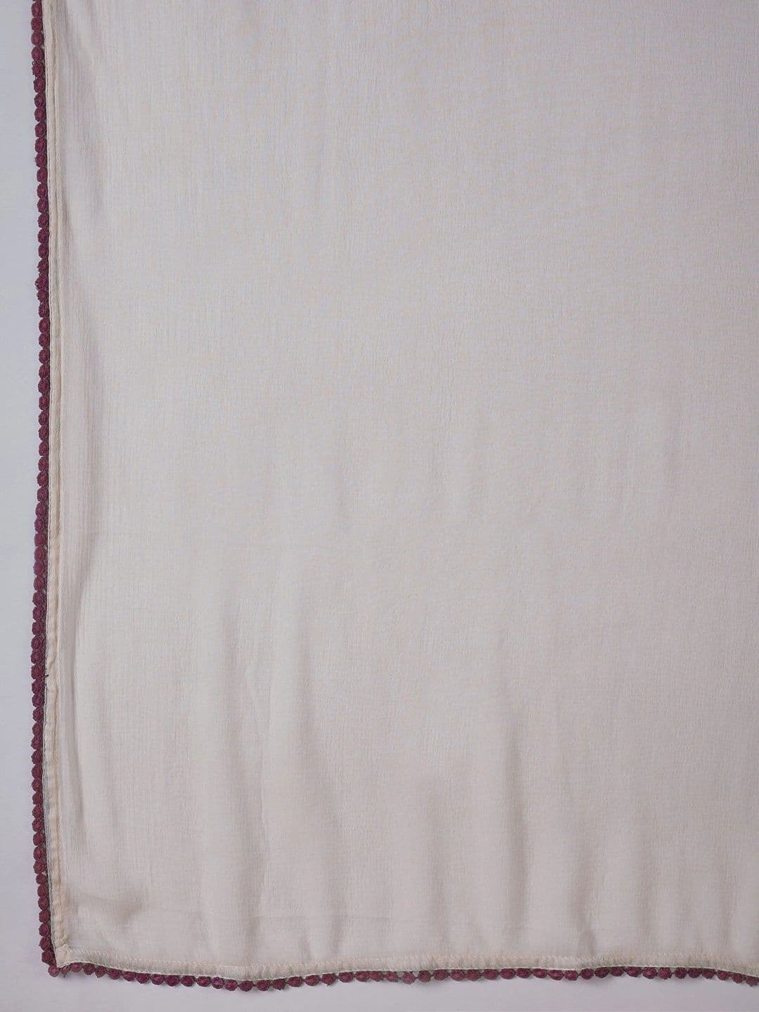 AVANSHEE Women  Embroidered Thread Work Pure Cotton Kurta with Trousers & With Dupatta thumbnail 6