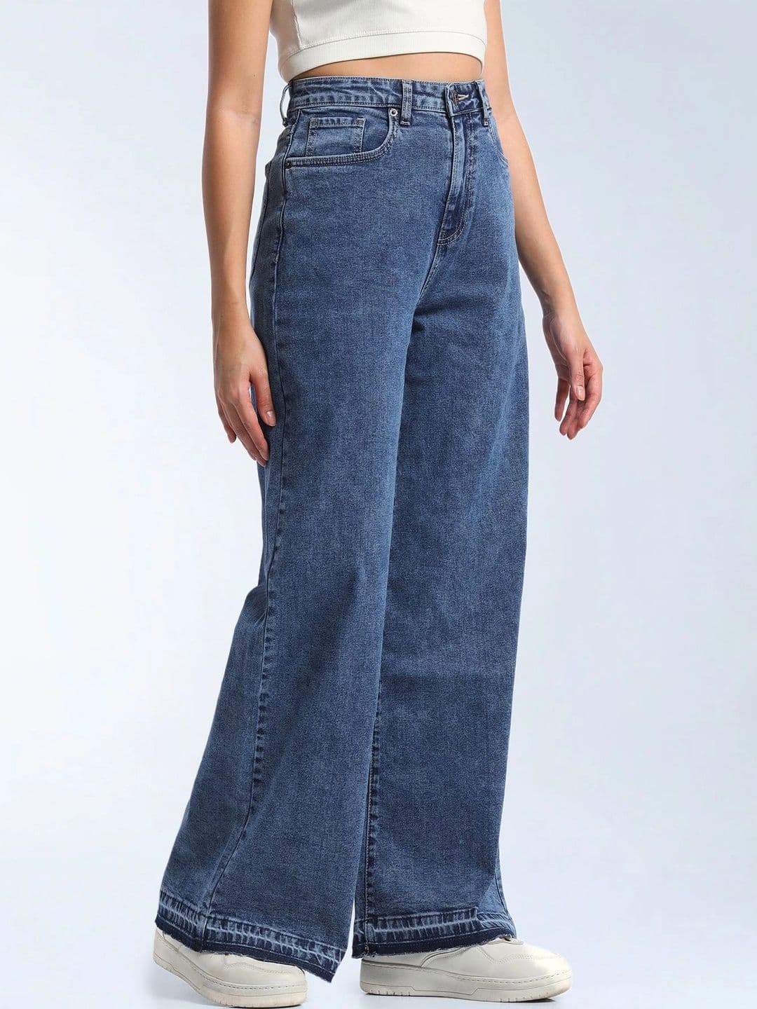 Flying Machine Women High-Rise Heavy Fade Stretchable Jeans thumbnail 2