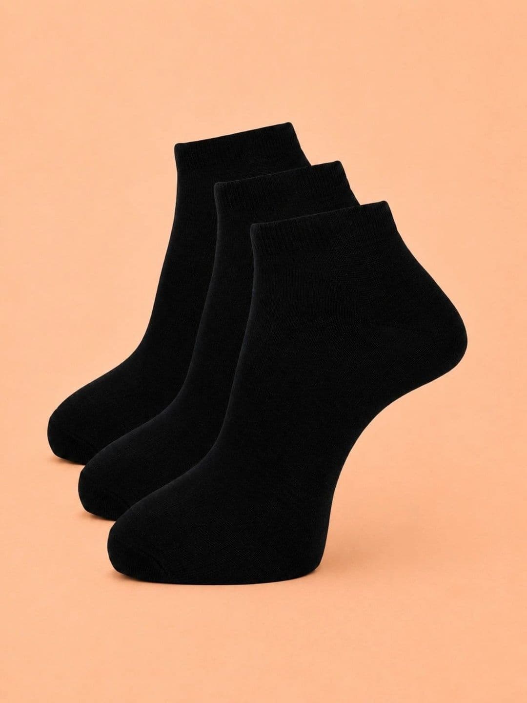 ADDOSSO Men Pack of 3 Cotton Assorted Ankle Length Socks - view 1