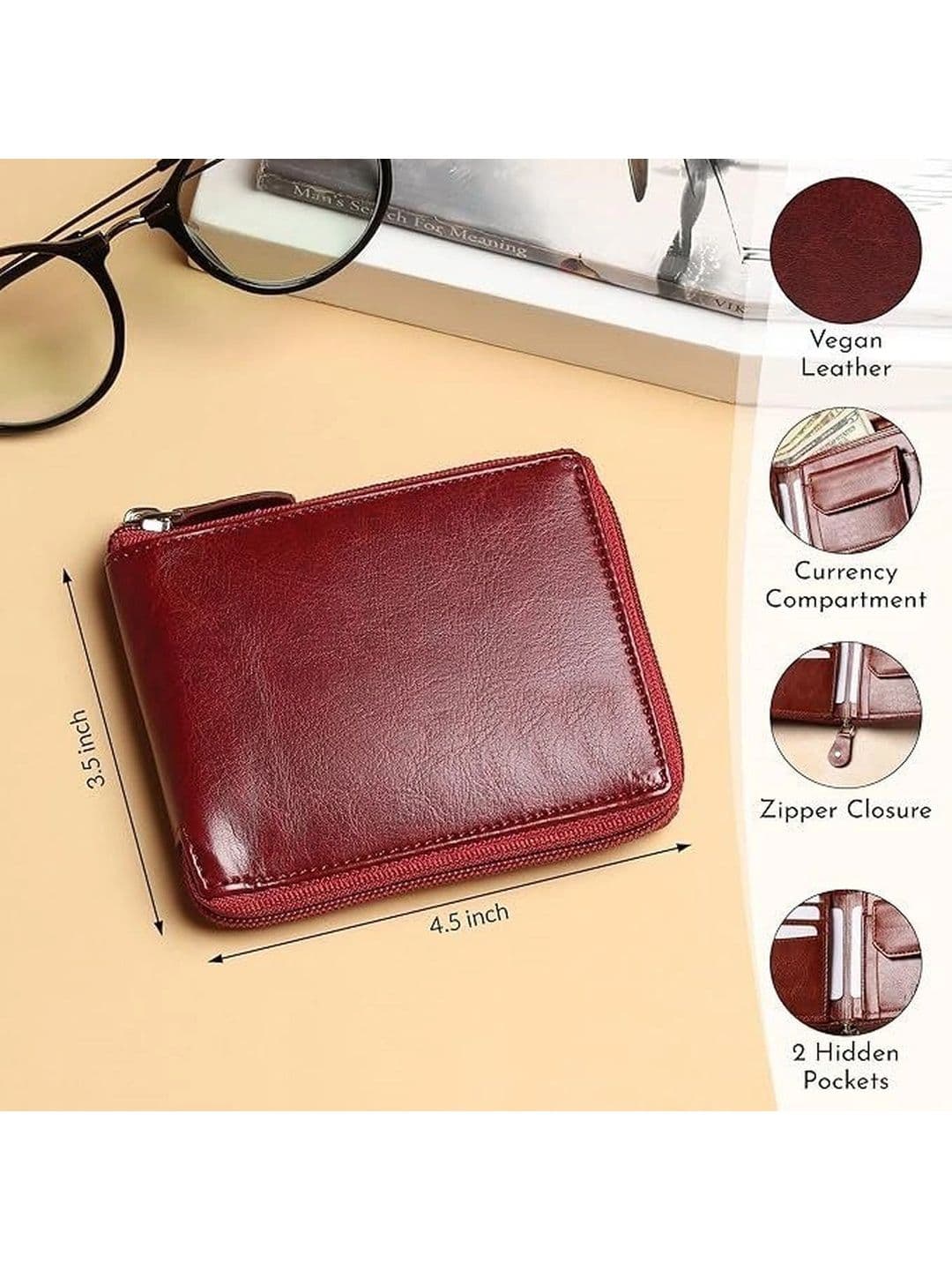 BIF Men PU Zip Around Wallet thumbnail 4