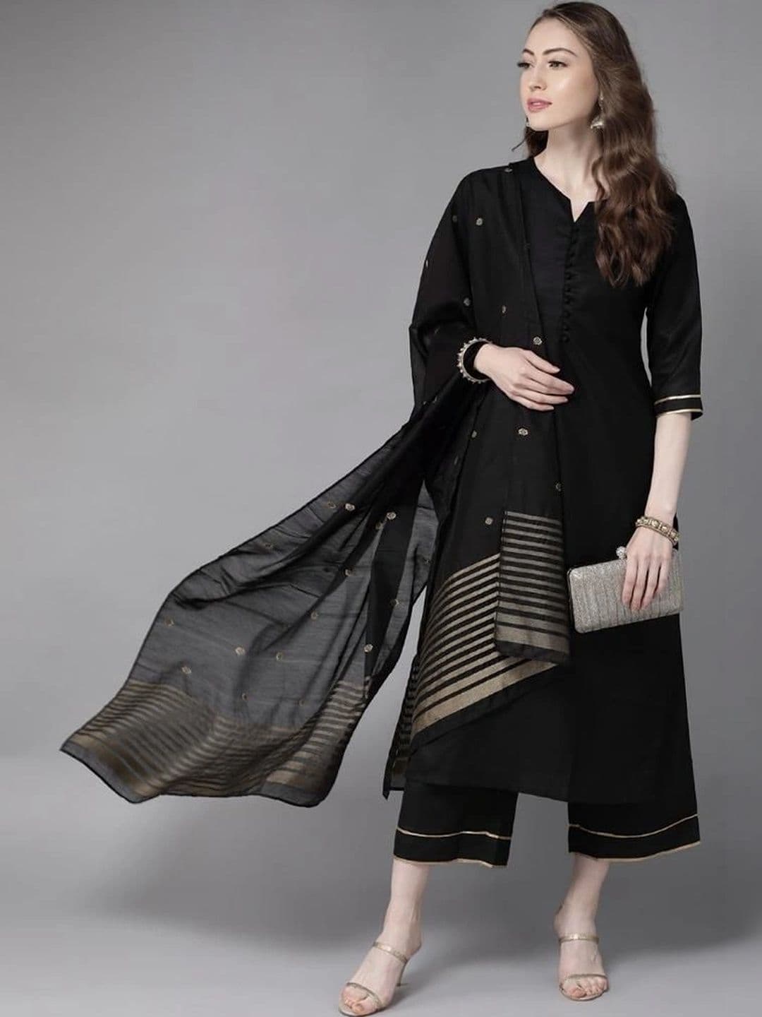 Mogra Designs Women Regular Kurta with Palazzos & With Dupatta thumbnail 4