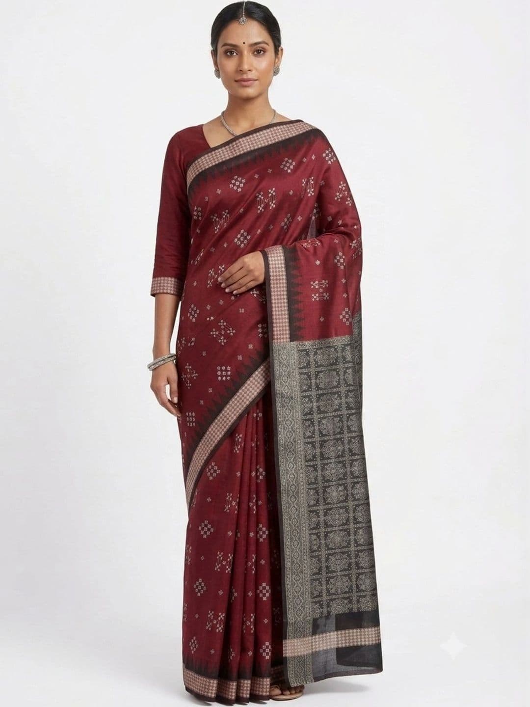 SHOPSILK Art Silk Sambalpuri Saree - view 1