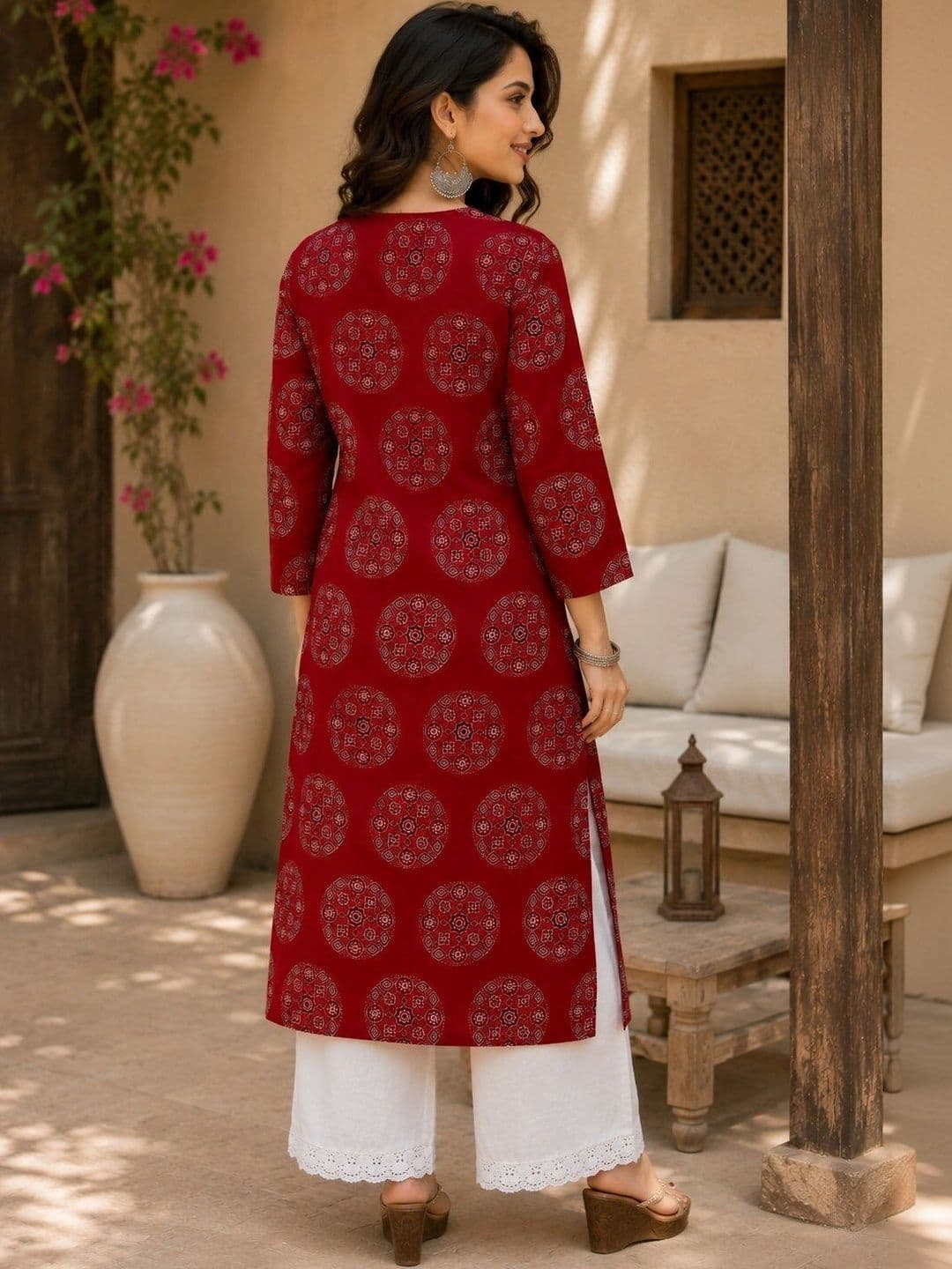 Hunaiza Women Ethnic Motifs Printed Indie Prints Kurta thumbnail 5